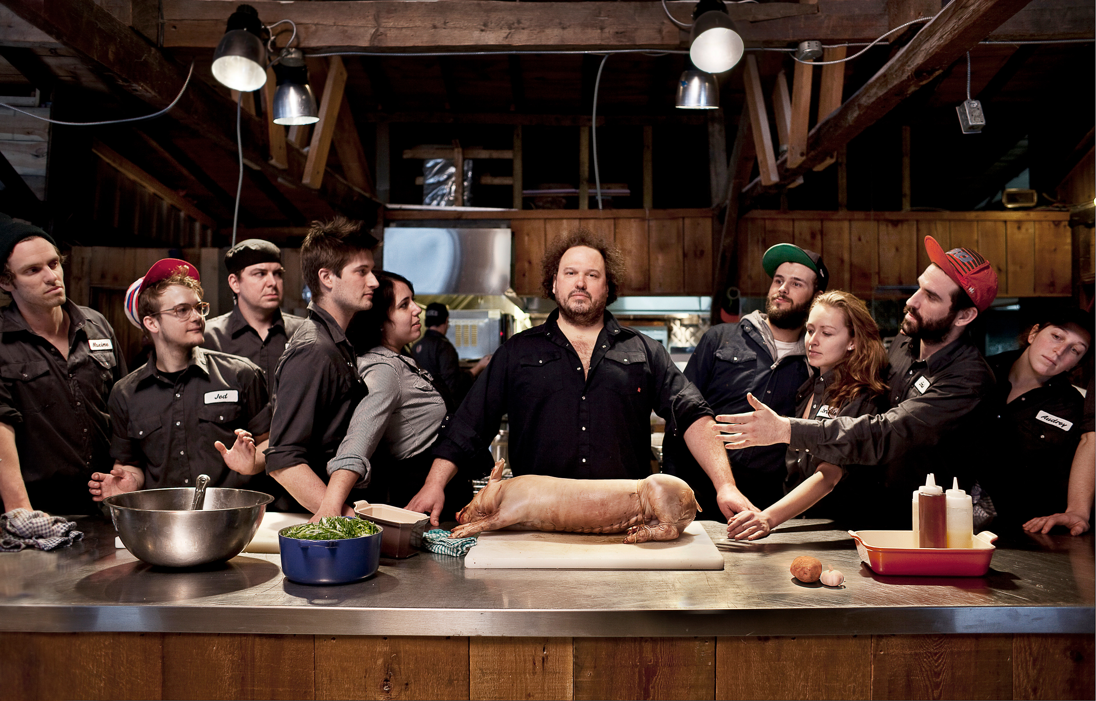 Chef Martin Picard, au Sugar Shack