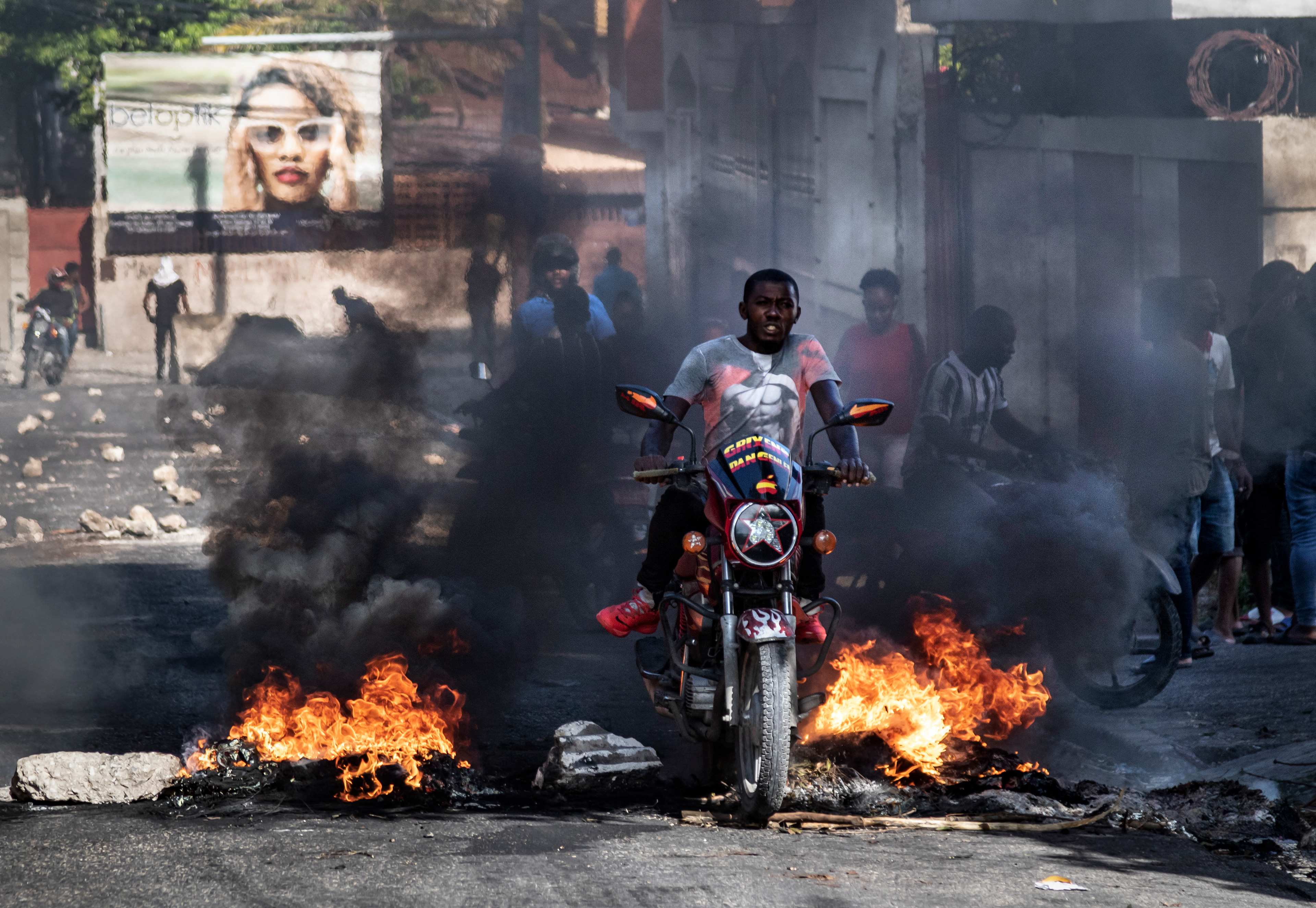 Anti-government protest, Port-au-Prince, Haiti 25/07/22