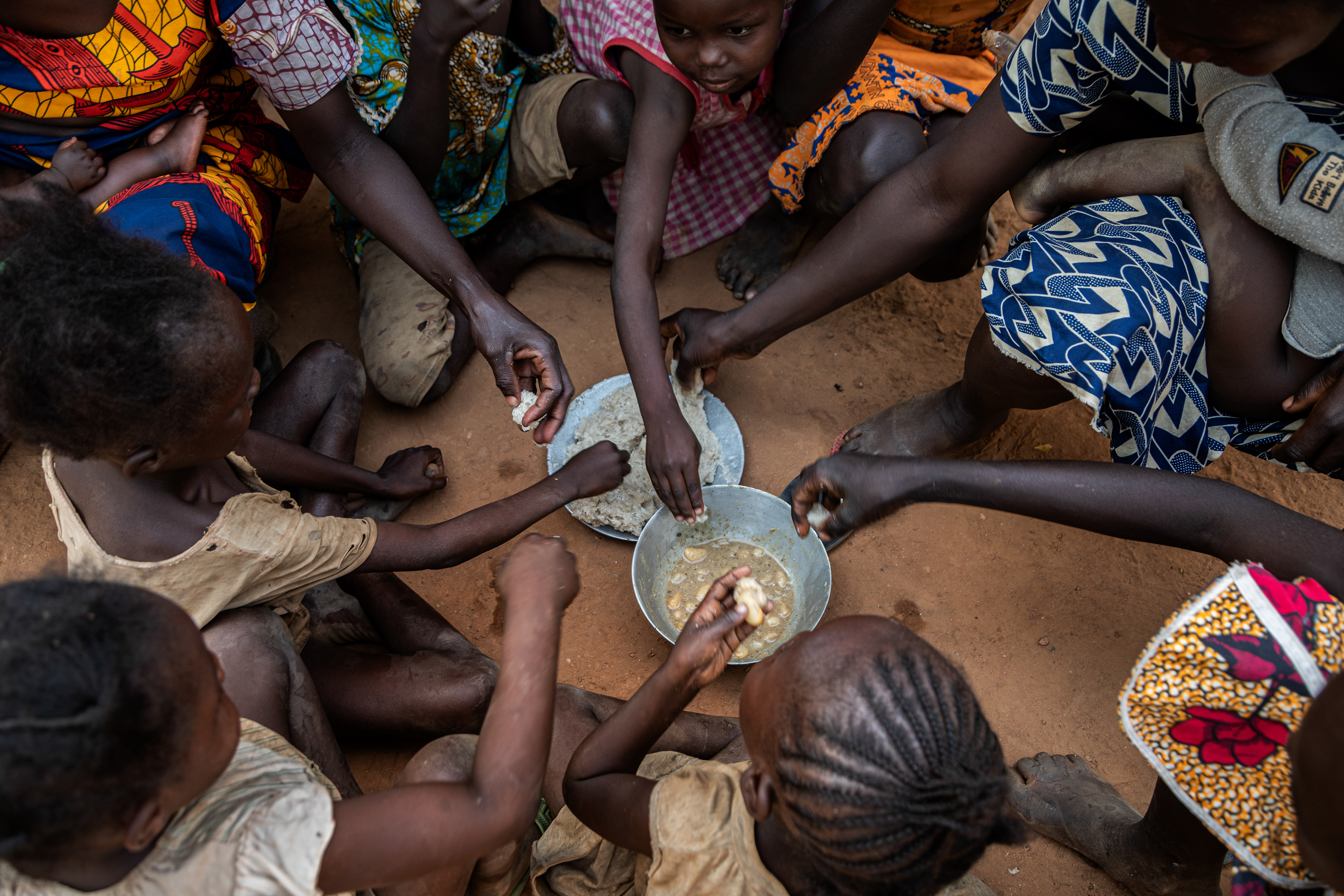 A family meal in Bossangoa