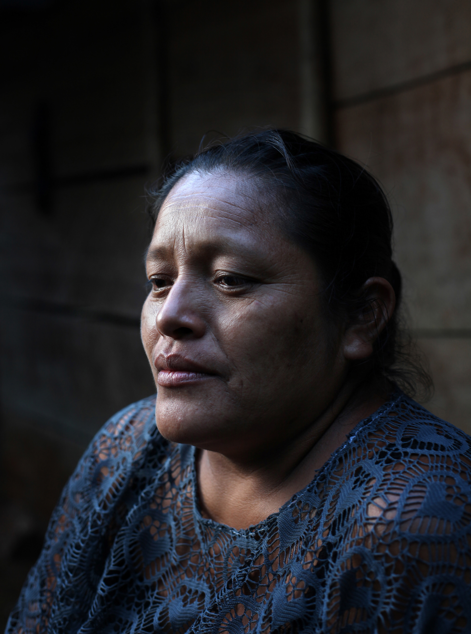 Plaintiff in the Hudbay case, El Estor, Guatemala. 