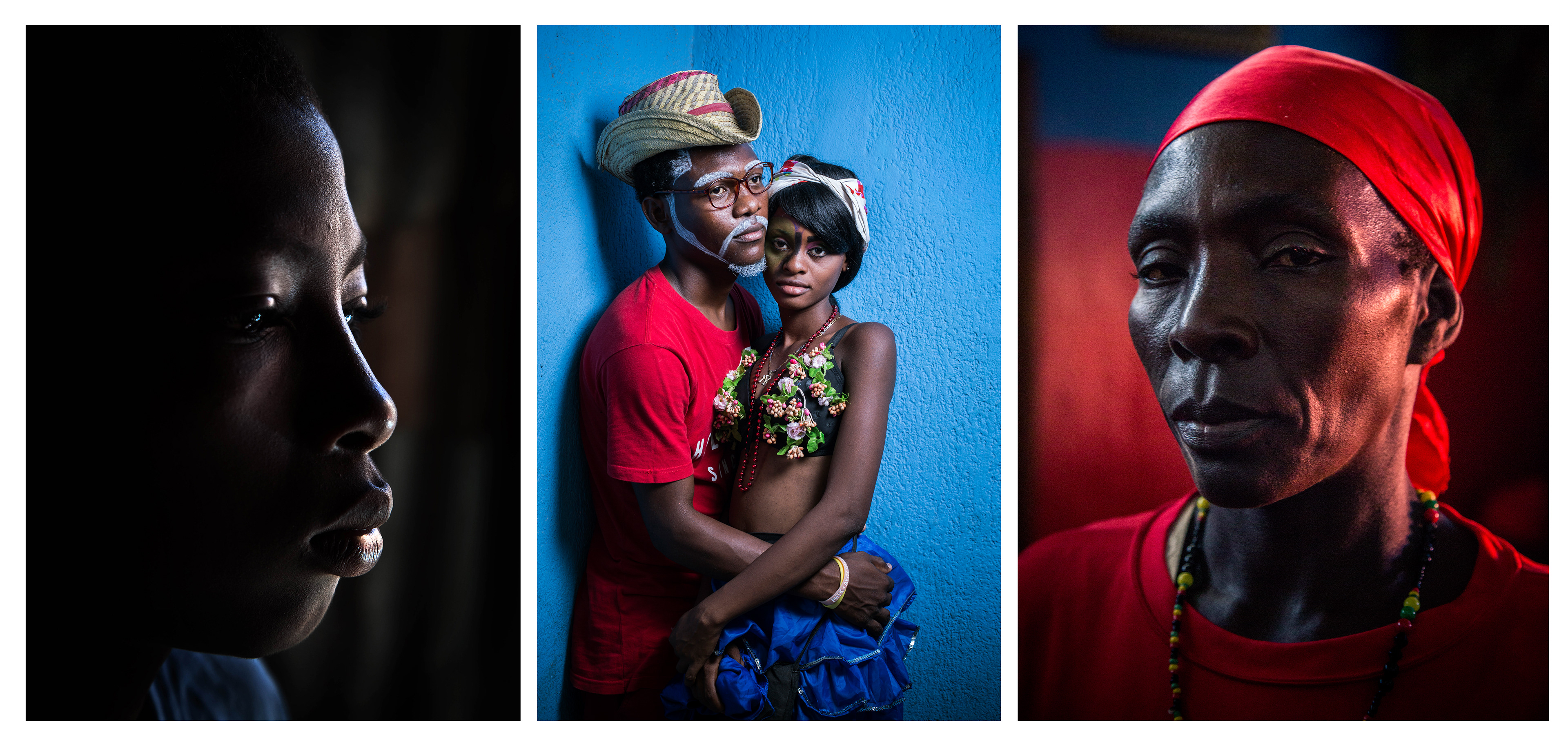 Port-au-Prince Triptych: Tabarre, Karnaval, Voodoo worshipper