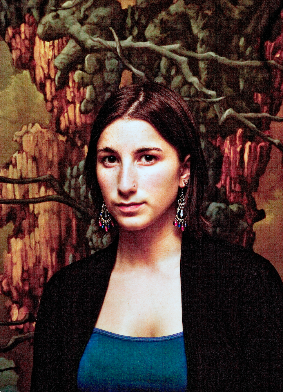 Nasuna, my assistant at the time, standing in for the subject