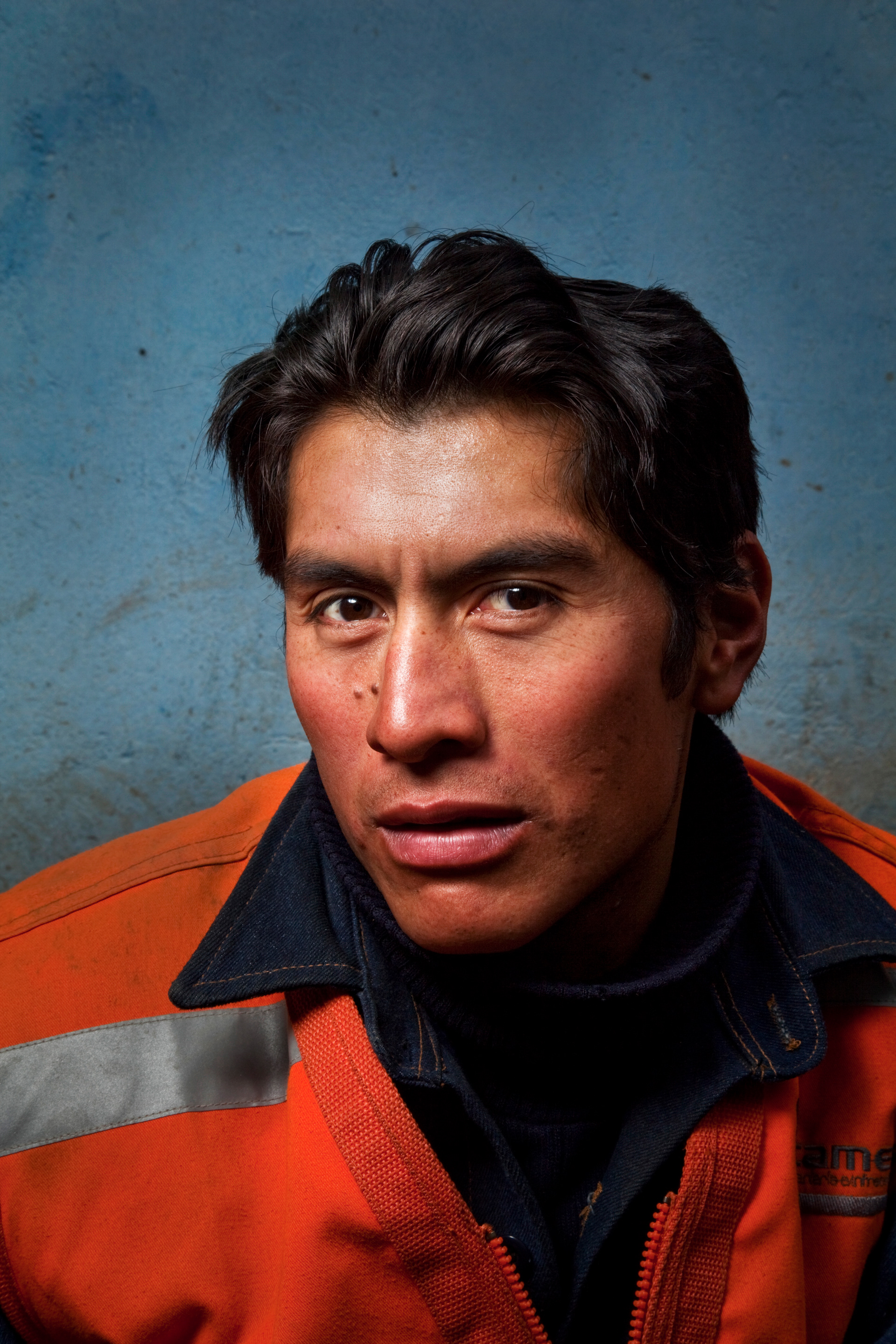 Worker in Huallanca, Peru