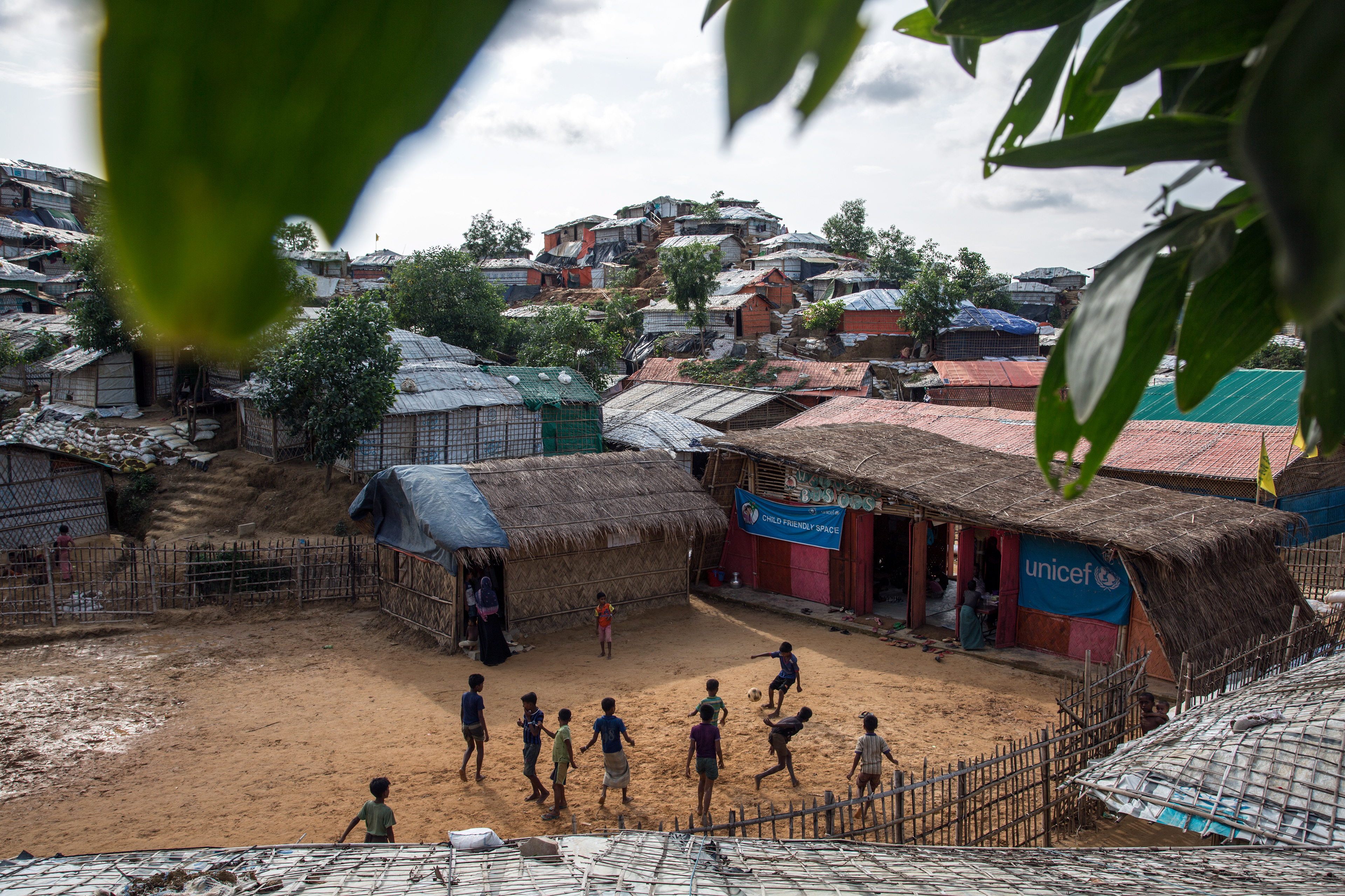 A Unicef Child-Friendly-Space in Balukhali Camp, 2017