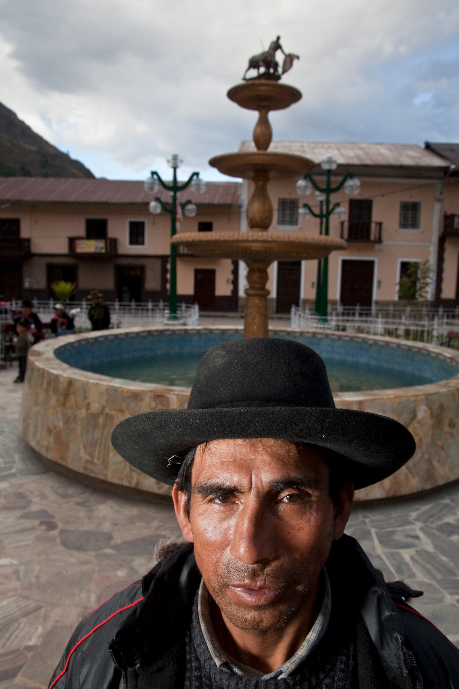Slightly inebriated man, Huallanca, Peru