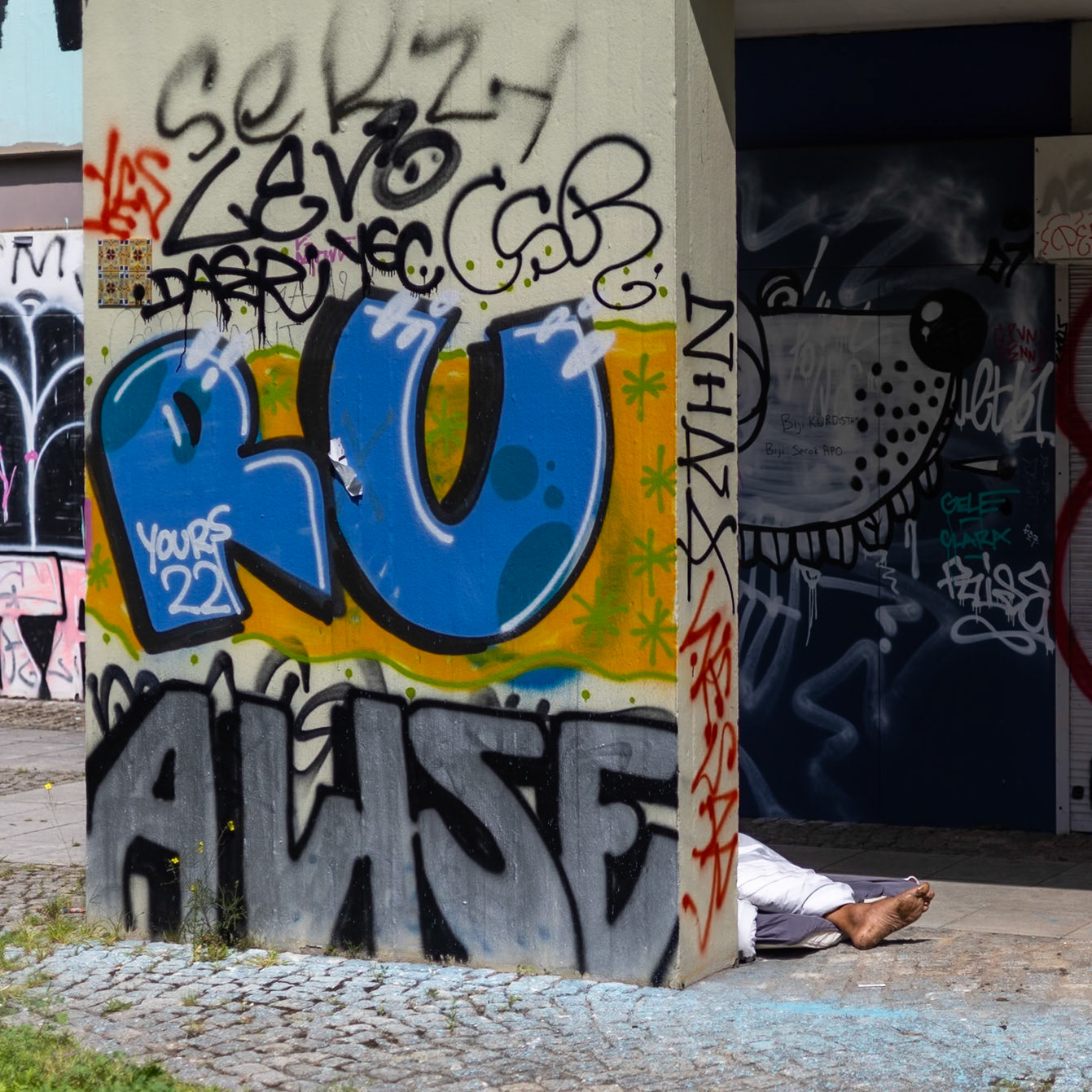 Street sleeper, Berlin, August 2025.