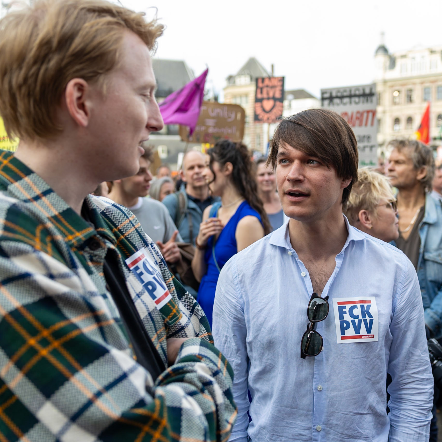 Landelijke demonstratie tegen racisme en fascisme Amsterdam 22.03.2025