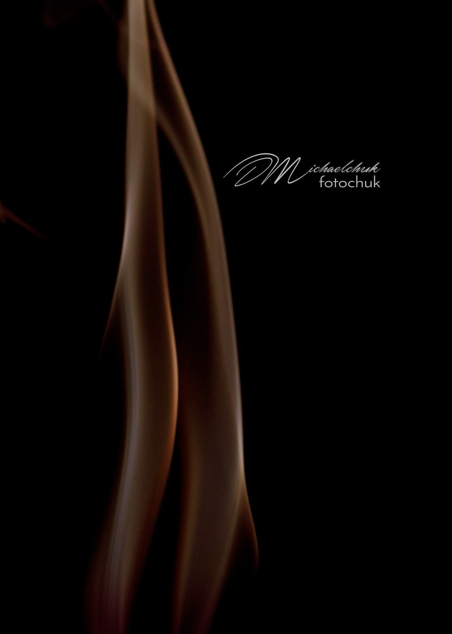 Smoke from burning incense showcased in sepia light.