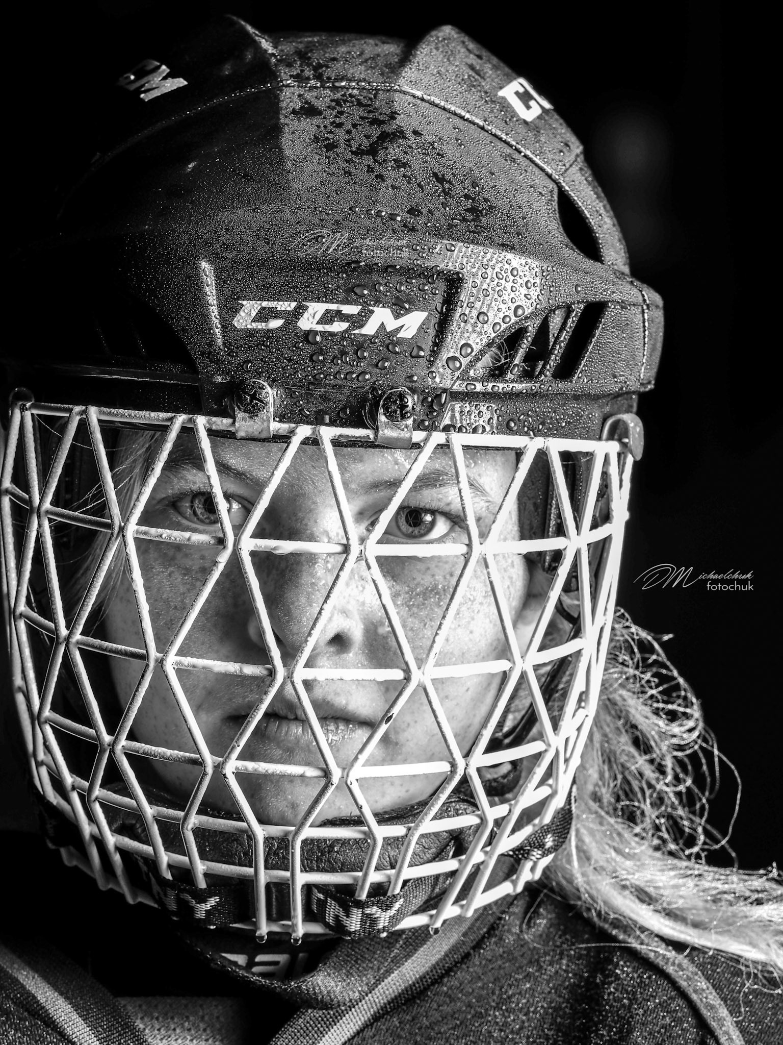 Headshots taken during practice of Incendio Ringette Team