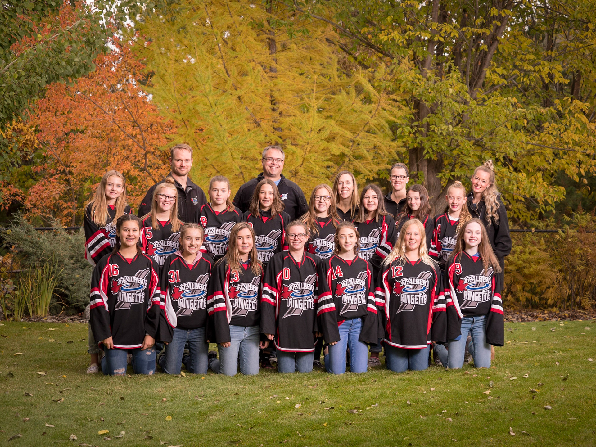 Sample Team Ringette Photos from 2018-19 U14A St Albert Edge