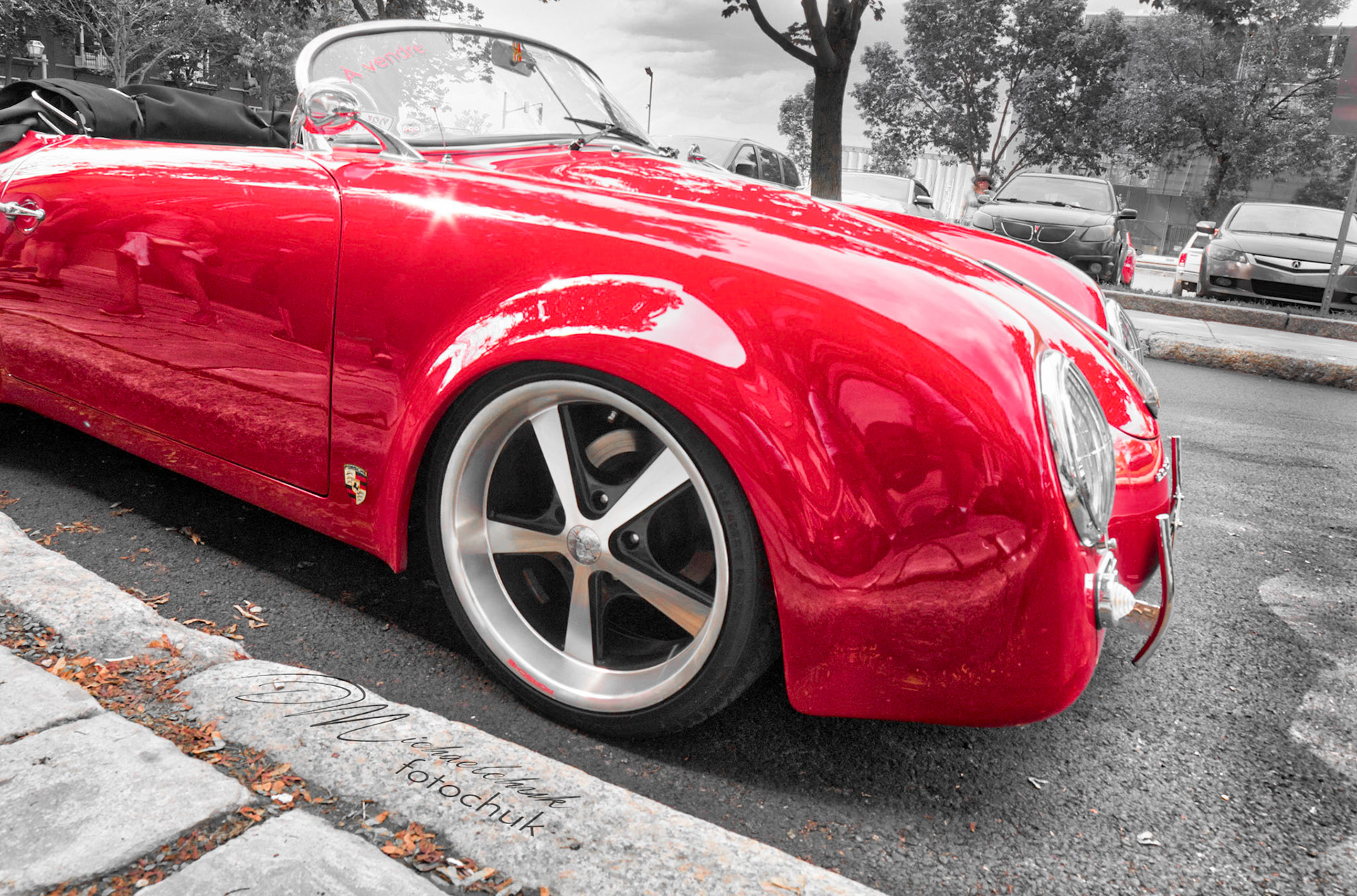 Came across this old porsche in old quebec.