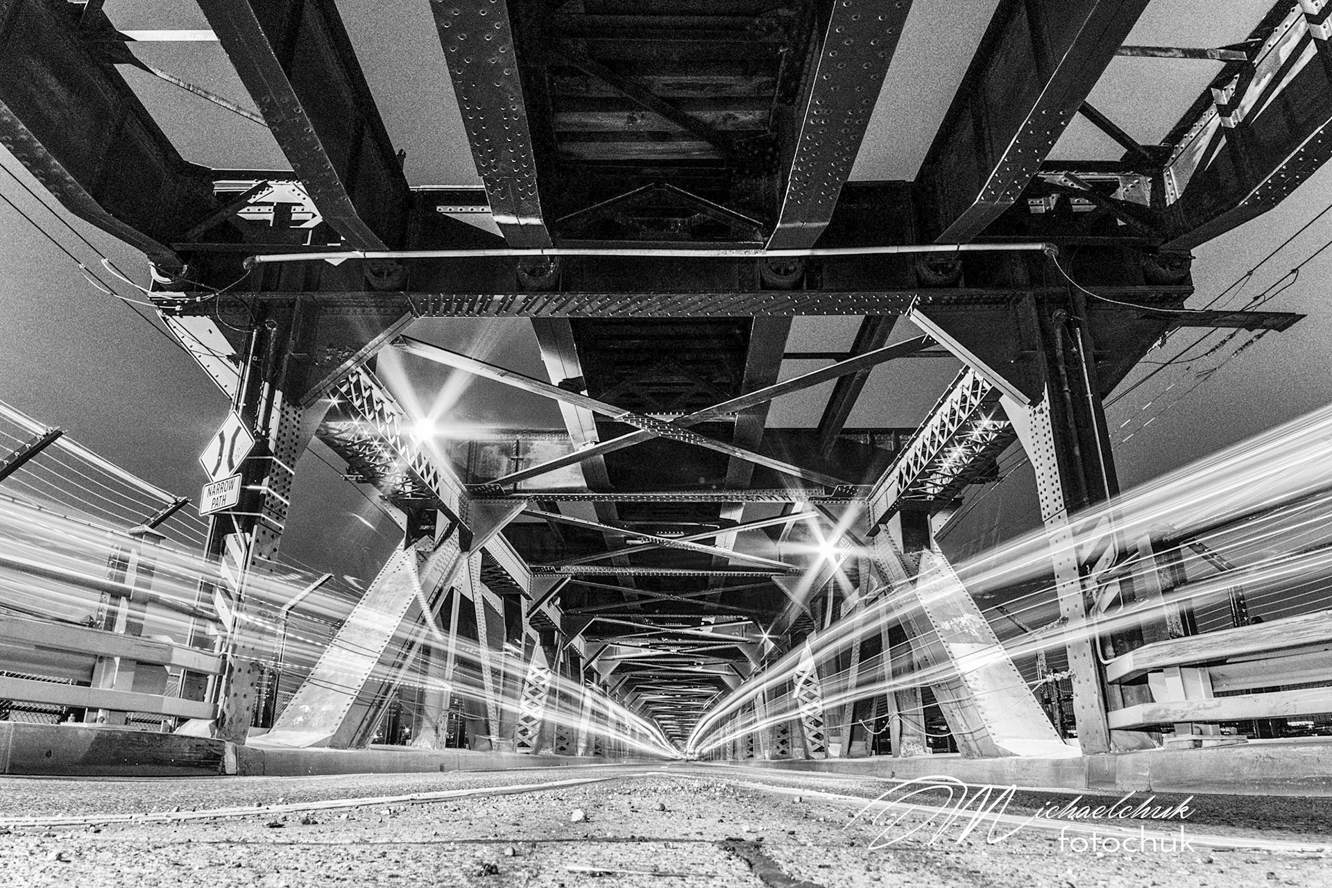 Some shots of car light-trails from the highlevel bridge in Edmonton.