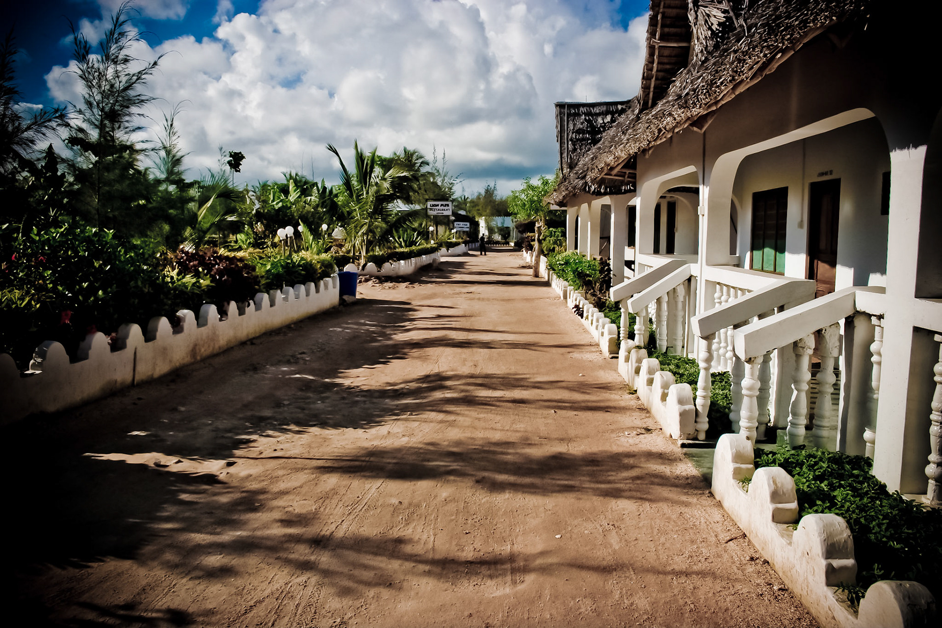 These are the streets of paradise along the northern tip of Zanzibar Island.