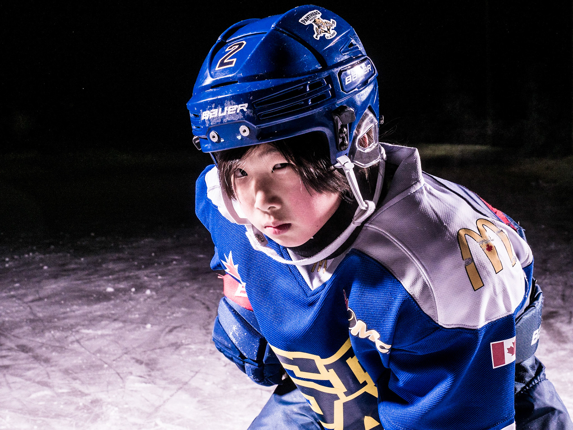 Some samples from the custom outdoor on ice hockey session.