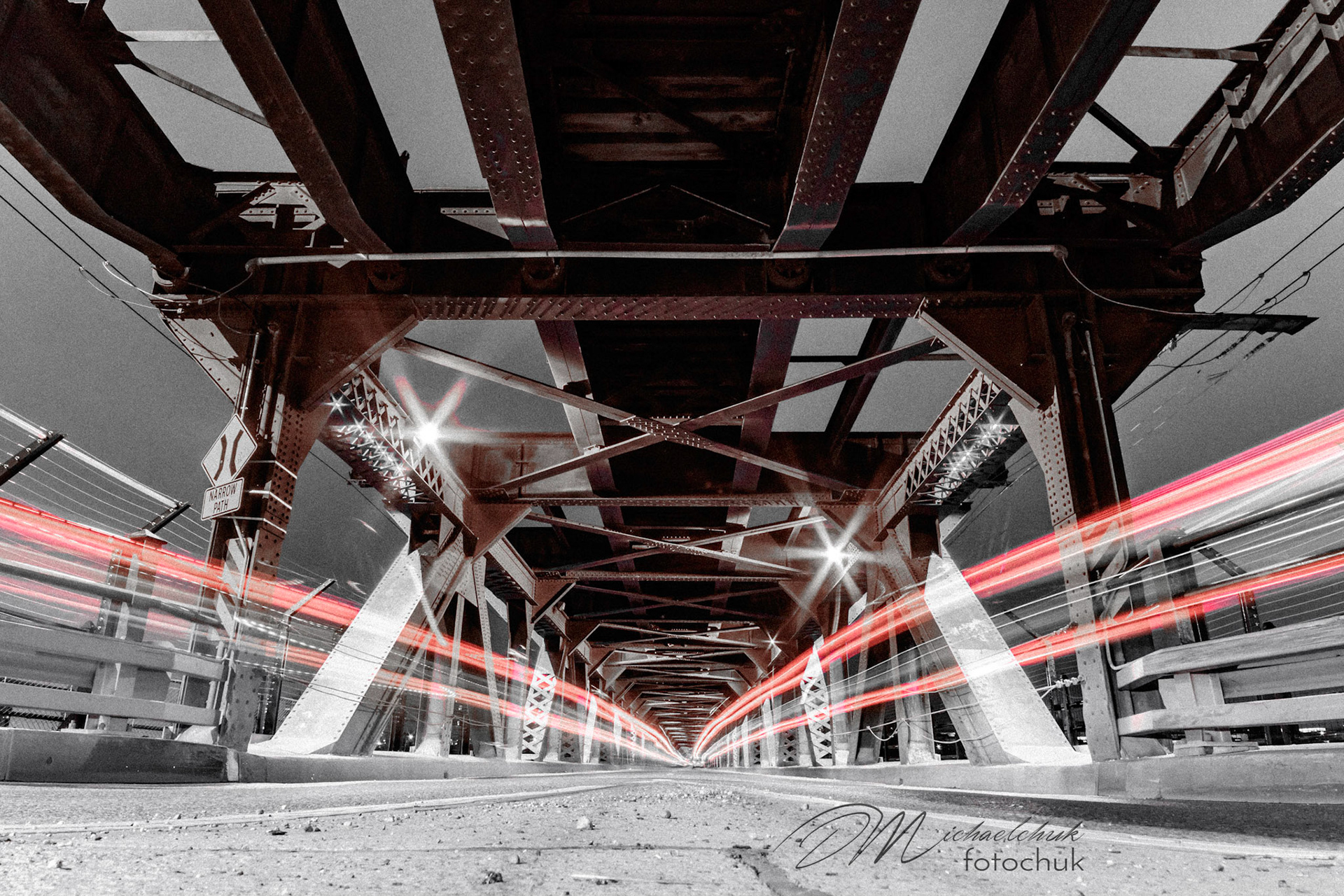 Some shots of car light-trails from the highlevel bridge in Edmonton.