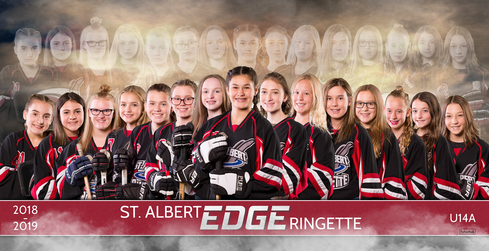 Sample Banner  for Ringette Photos from 2018-19 U14A St Albert Edge