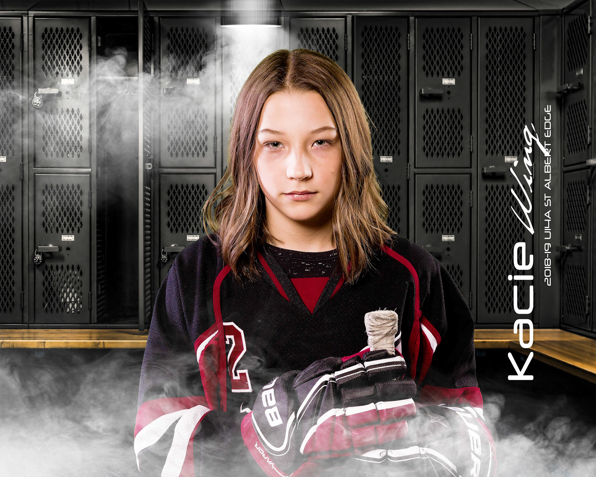 Sample Team Ringette Photos from 2018-19 U14A St Albert Edge