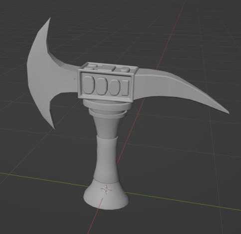 Progress shot of 3D Modeling the Asset