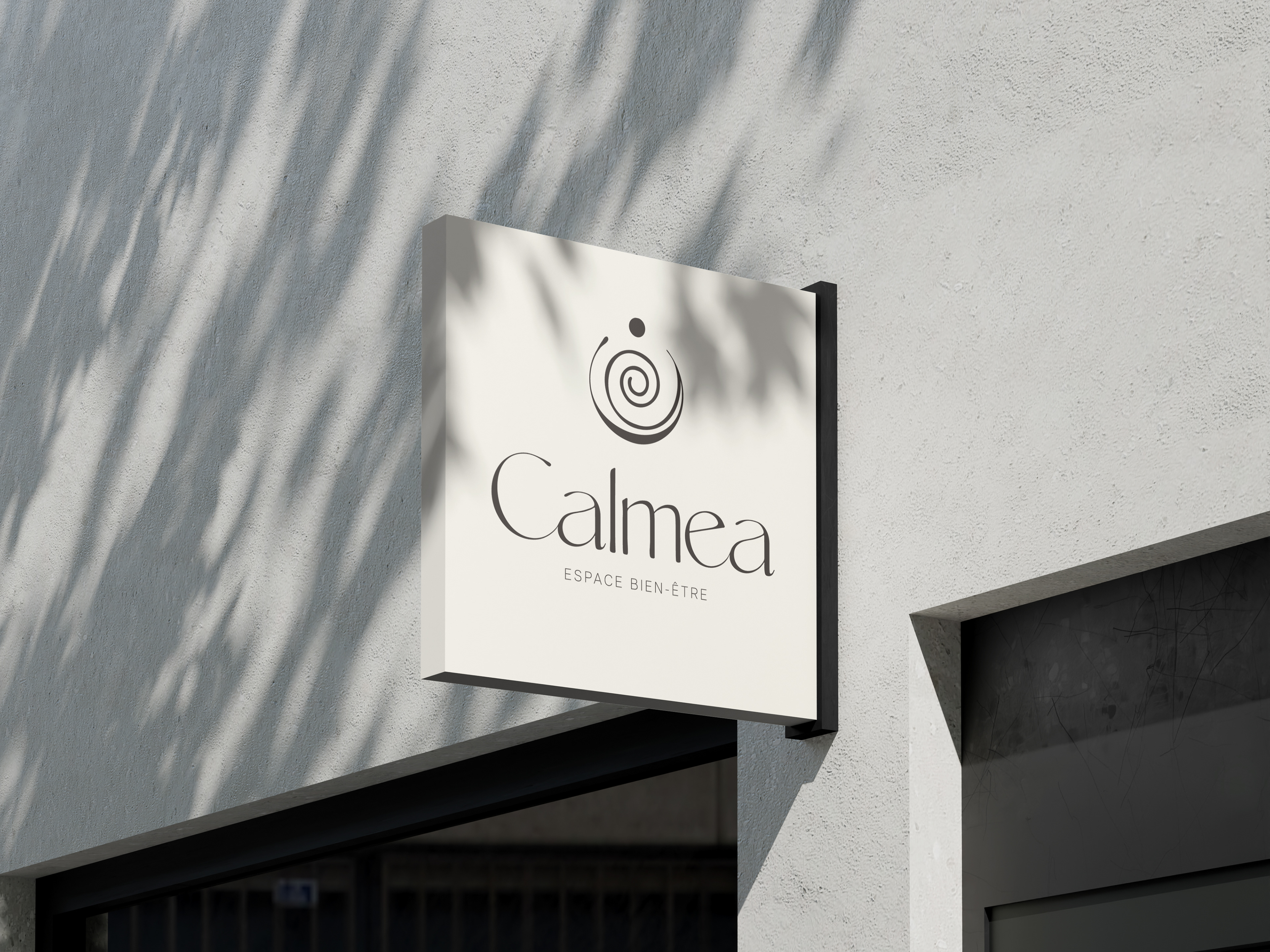 Création d’une identité visuelle pour un client fictif. Calmea, Espace Bien-Être