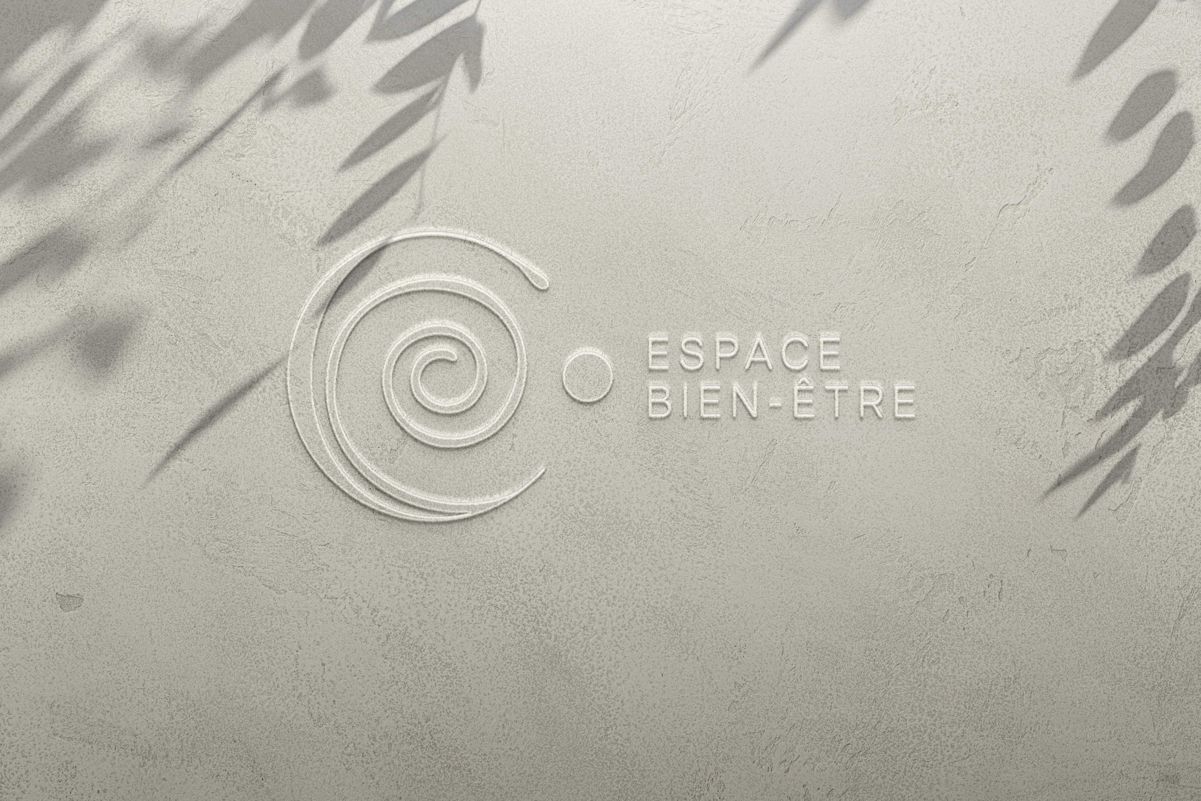 Création d’une identité visuelle pour un client fictif. Calmea, Espace Bien-Être