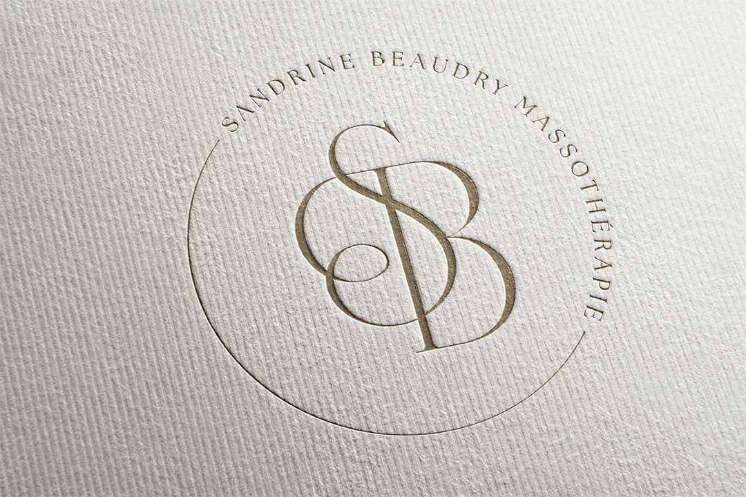 Projet réalisé dans le cadre d'un de mes emplois personnels.. Création d'identité visuelle : SB Massothérapie.