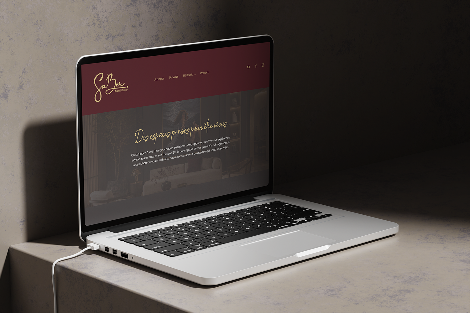 Conception d'un site web Squarespace : Saber Archi|Design. www.saber-archidesign.ca