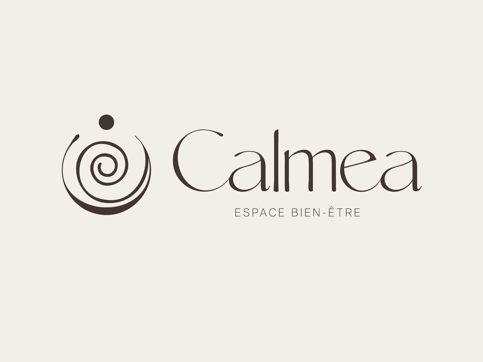 Création d’une identité visuelle pour un client fictif. Calmea, Espace Bien-Être