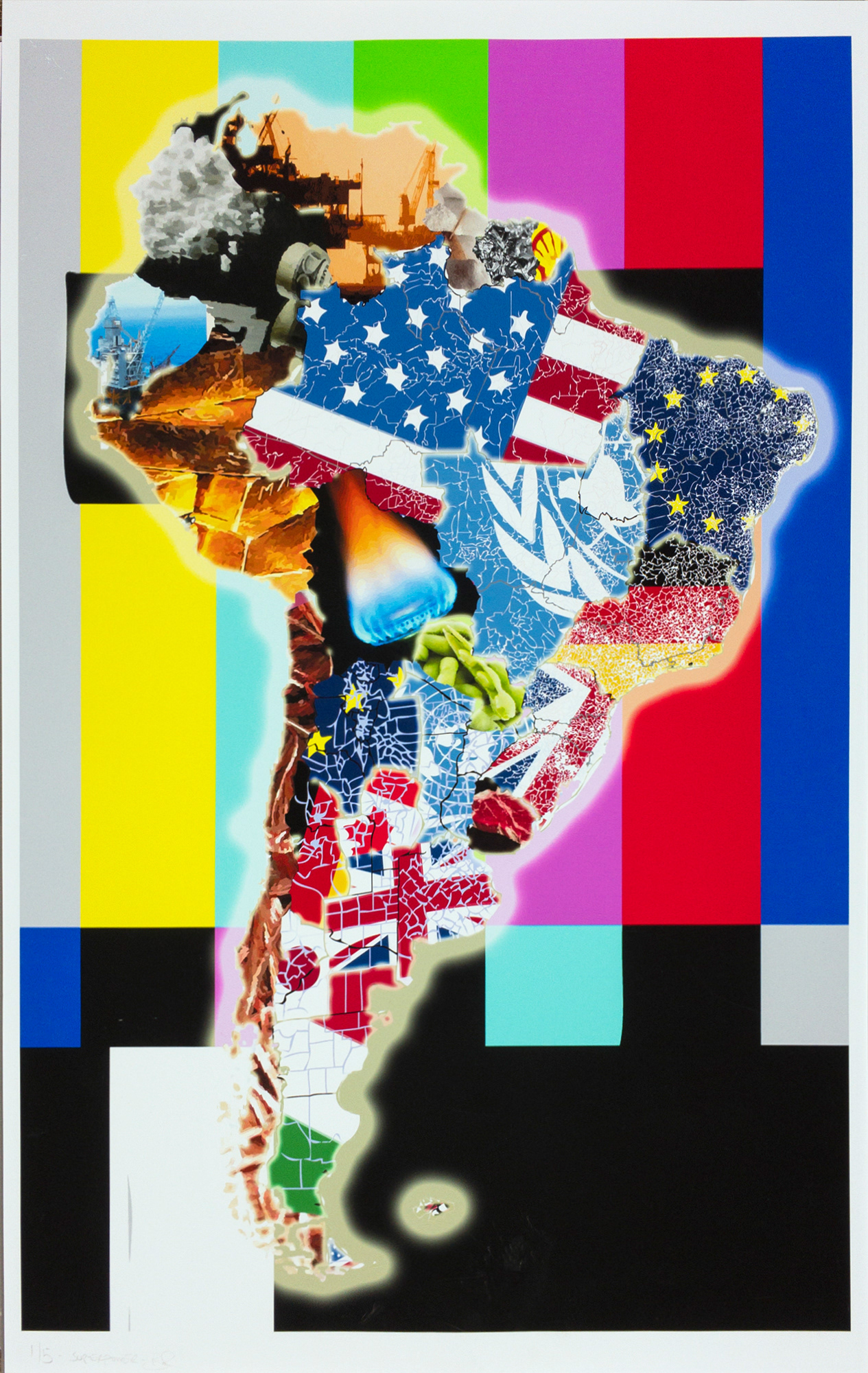 America (Mercator Projection), 2017, archival inkjet print on matte paper (1/5), 25” x 17,”