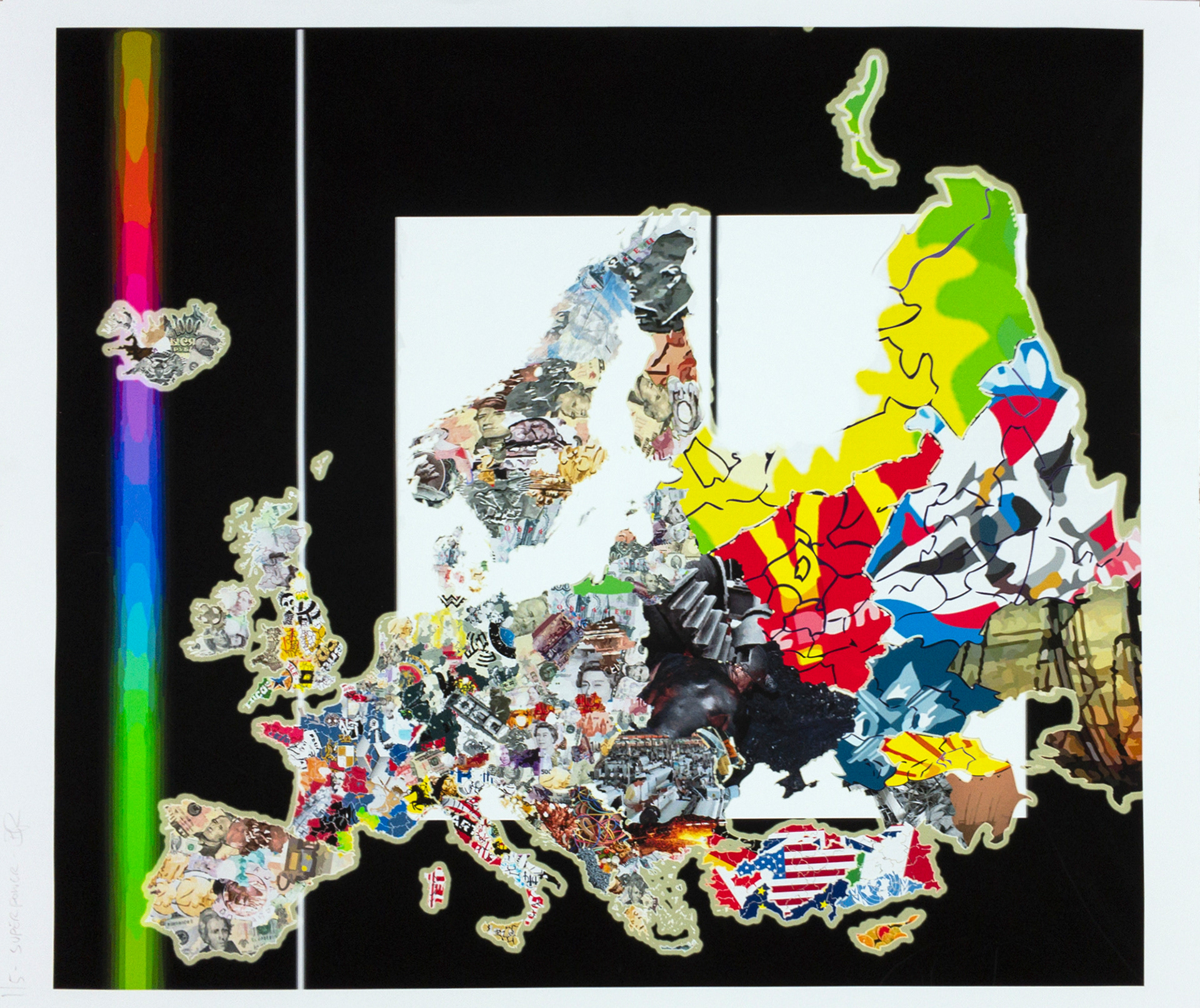 Rome (Gall-Peters Projection), 2017, archival inkjet print on matte paper (1/5), 17” x 21,”