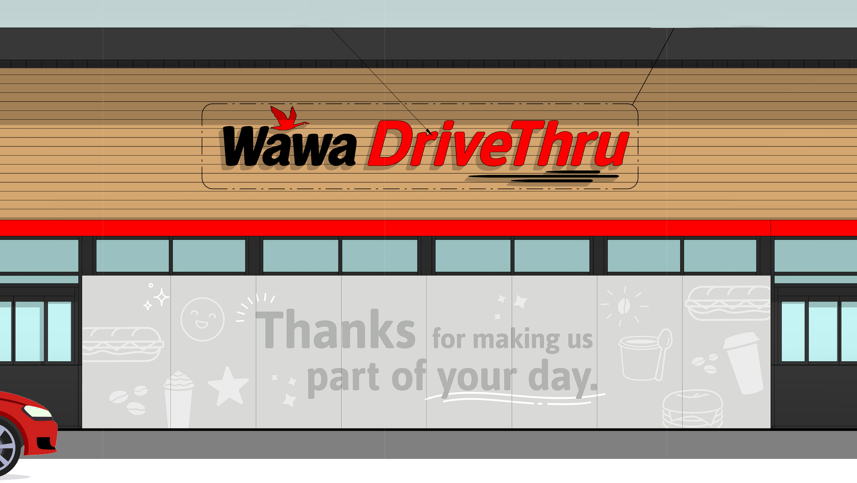 Giancarlo Olvera - Wawa - Drive Thru Mural Designs