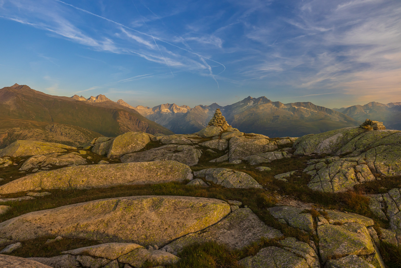Goldene Stunde in den Hochalpen, ich liebe es...