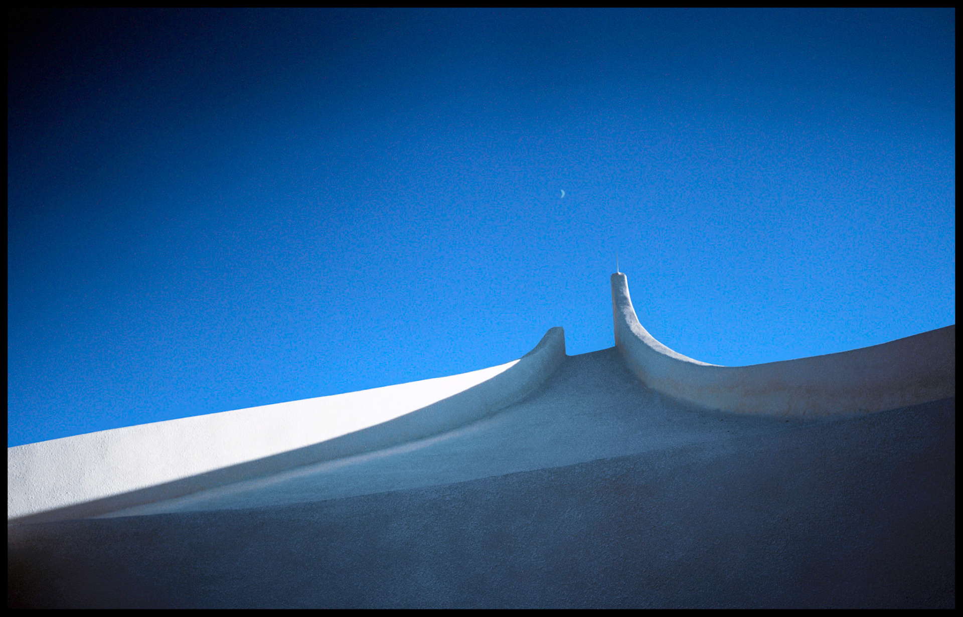 Detail of the back side of the Vietnam Veterans Memorial building near Angel Fire New Mexico 1993