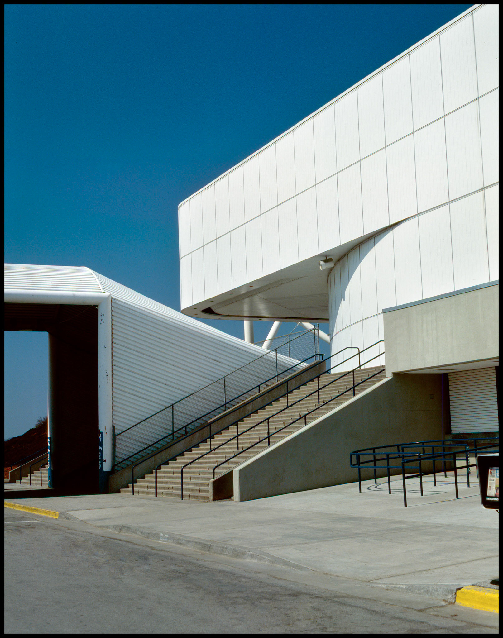 The steps and walkway to Kemper Arena, Kansas City, Missouri 1985