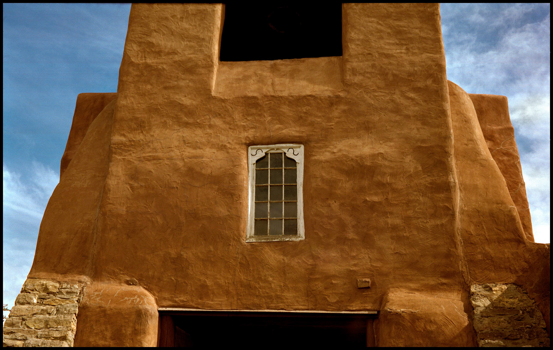 San Miguel Mission ChapelThe oldest church still in use in the United States, this simple earth-hue adobe structure was built in the early 17th century by the Tlaxcalan Indians of Mexico, who came to New Mexico as servants of the Spanish. Santa Fe New Mexico USA 1993