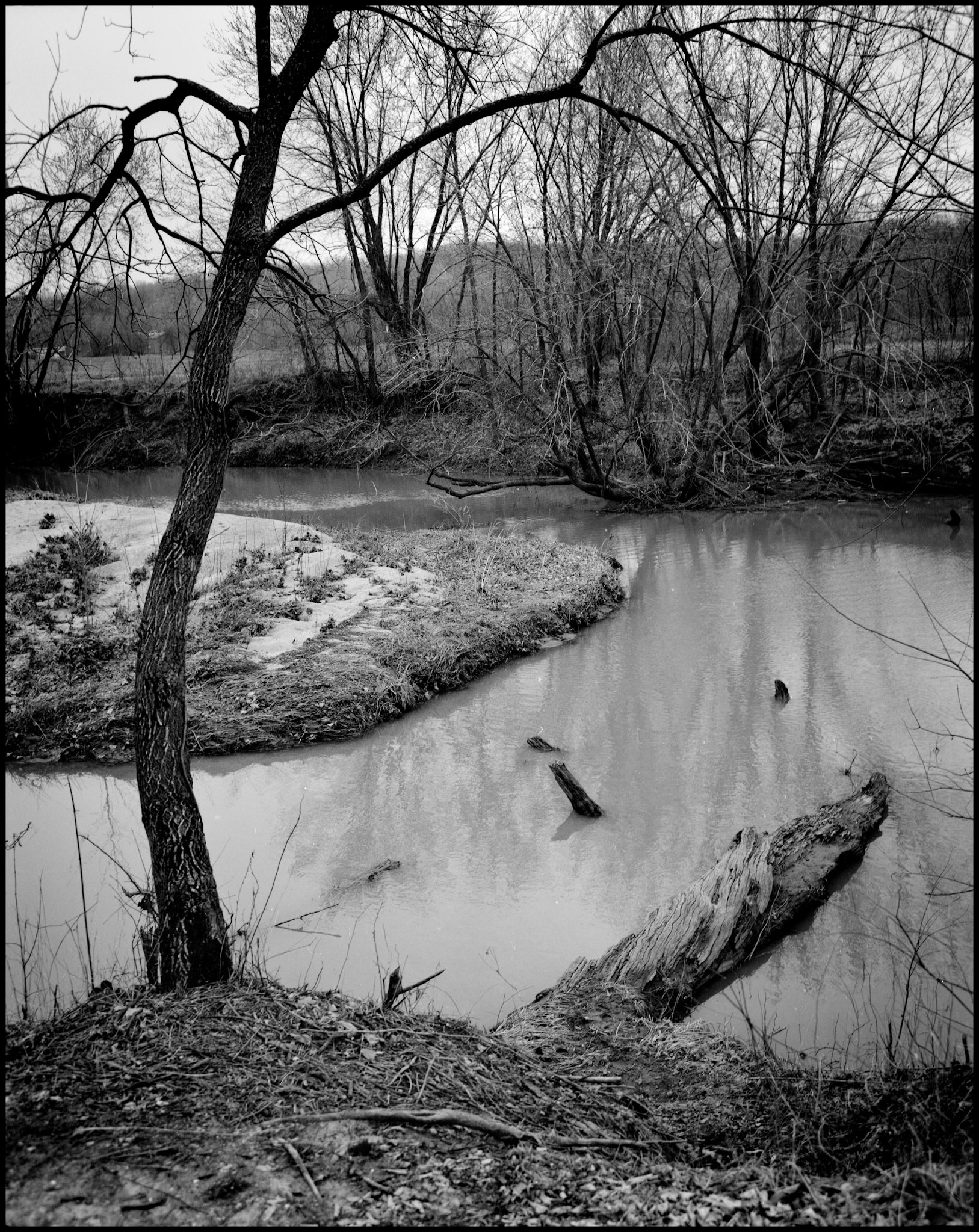 Bend in Old Chariton Channel, near Youngstown, Missouri 1979