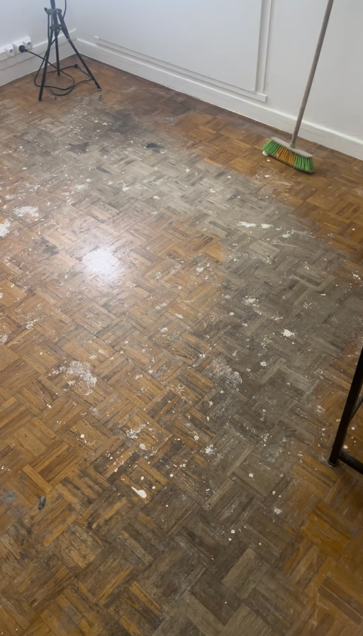 Etat du parquet avant traitement