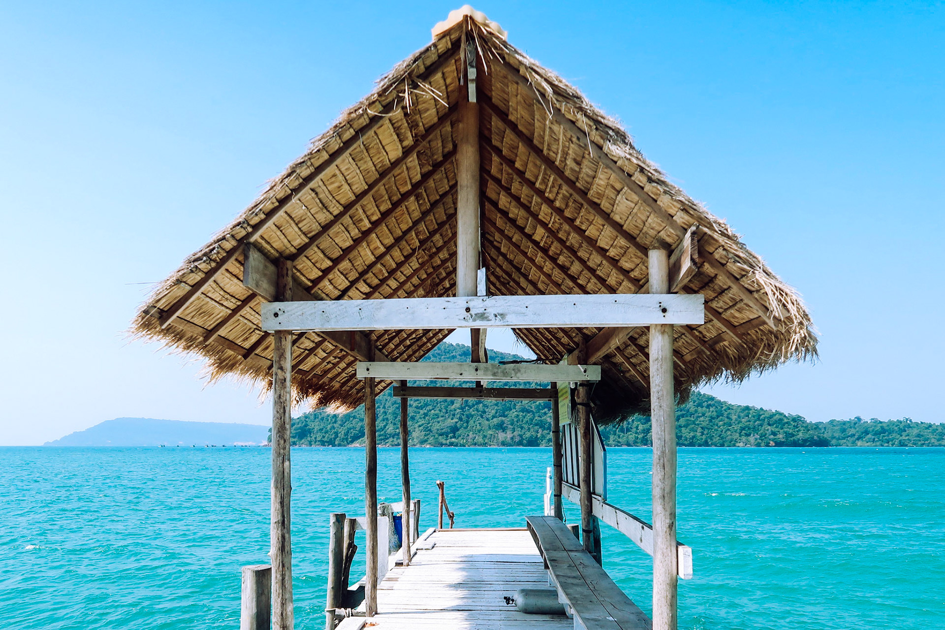 General view of a pier – Koh Rong Sanloem, Sihanoukville, Cambodia