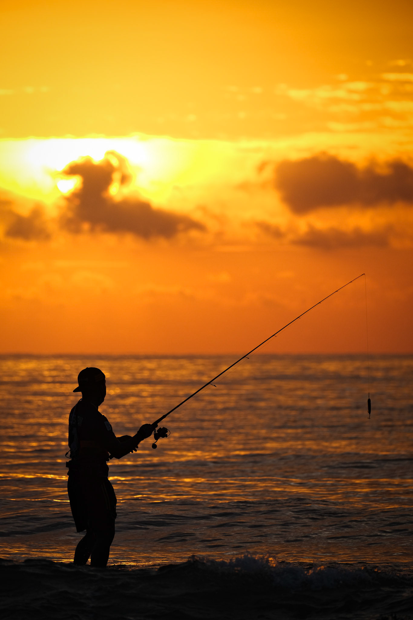 A fisherman at sunrise – Koh Samui, Thailand