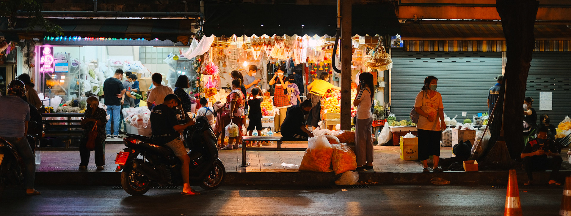 A general view of a busy street – Bangkok, Thailand