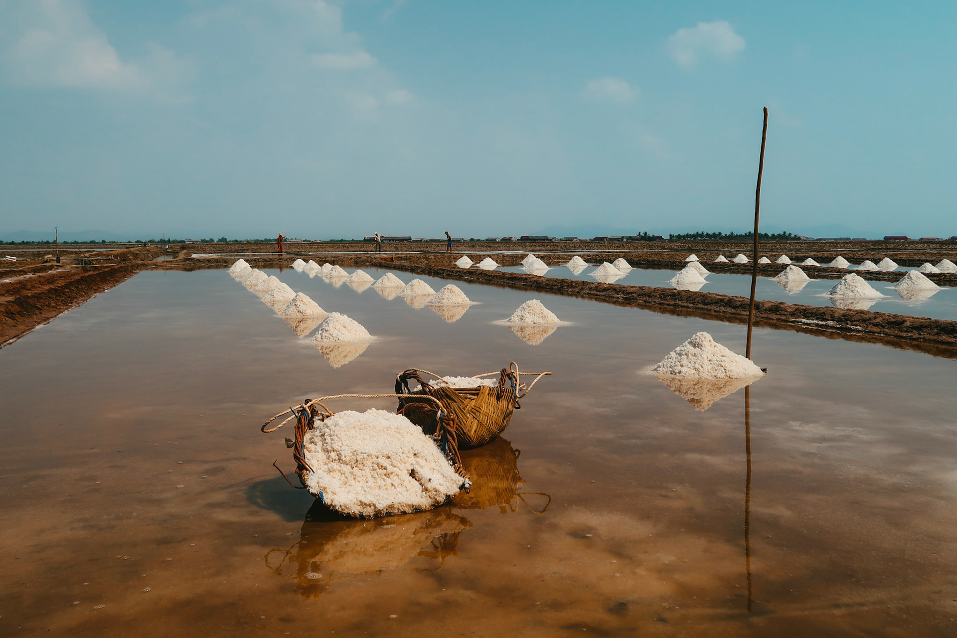 A general view of a salt farm – Kampot, Cambodia