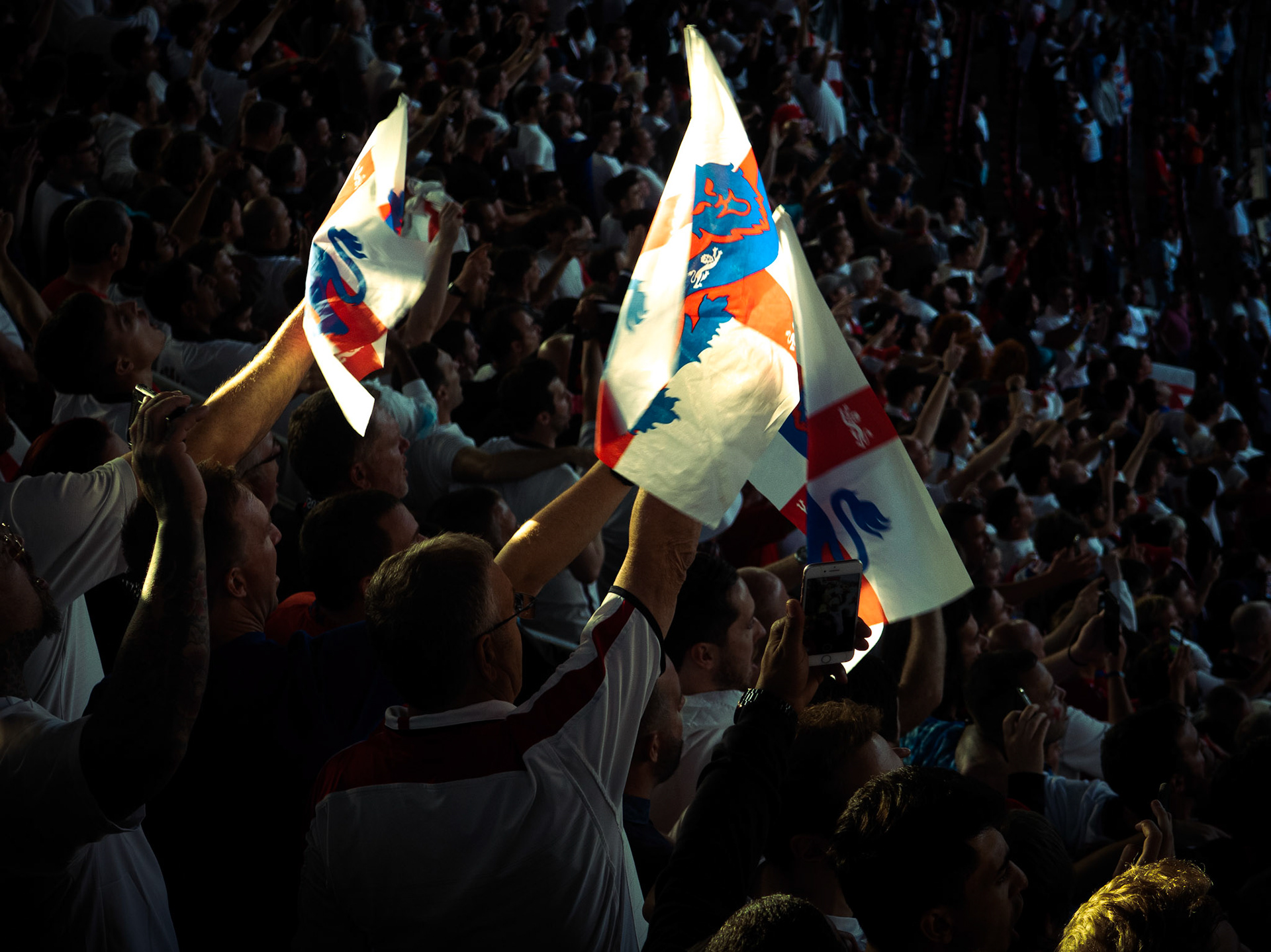 England fans – England vs Denmark – Euro 2020 – Wembley Stadium, London UK