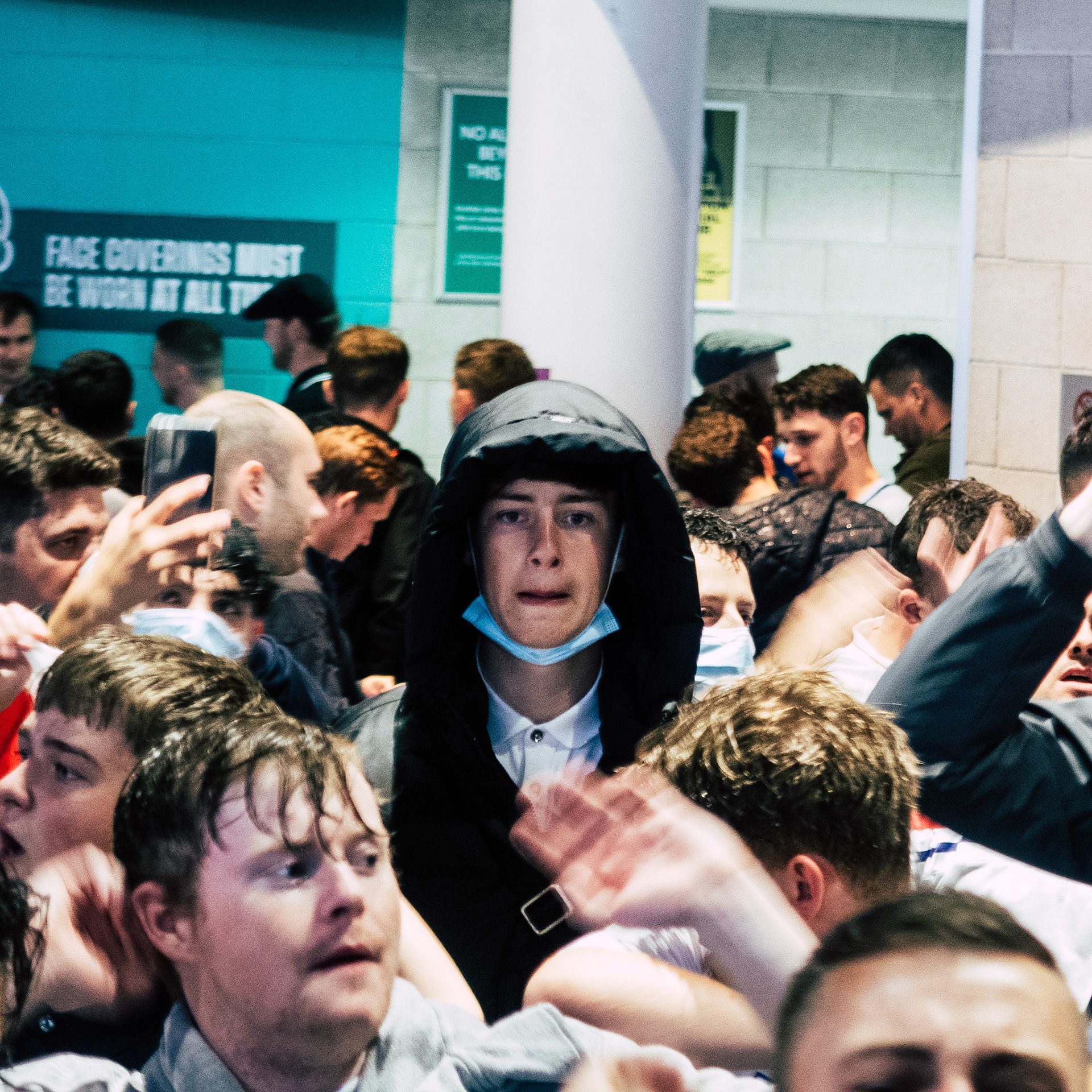 England fans ahead of the match – England vs Germany – Euro 2020 – Wembley Stadium, London UK