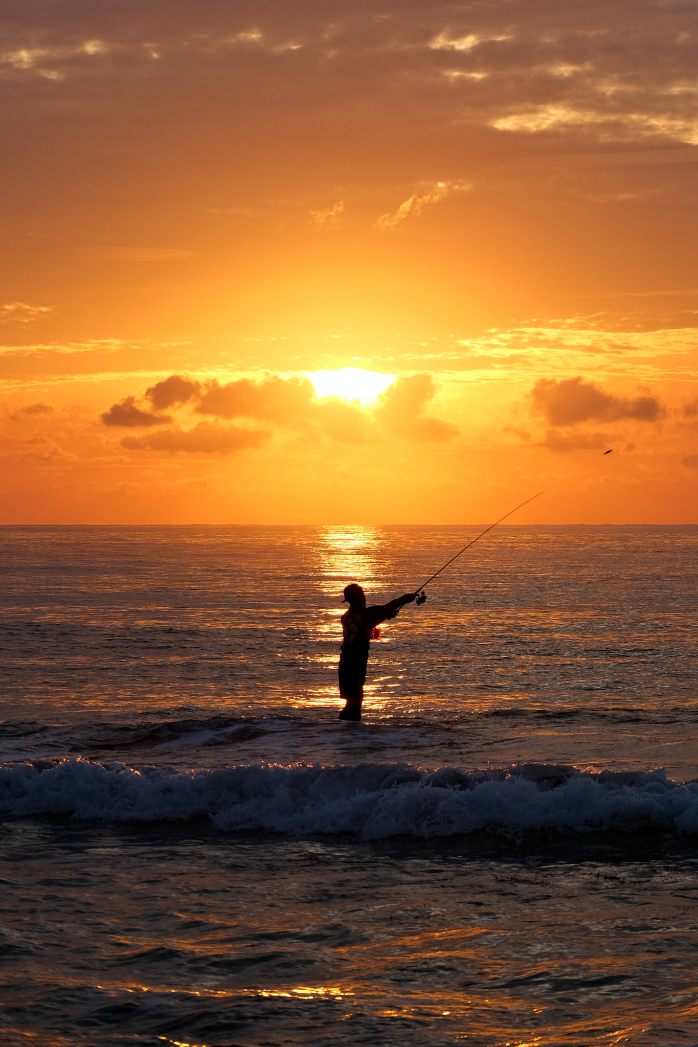 A fisherman at sunrise – Koh Samui, Thailand