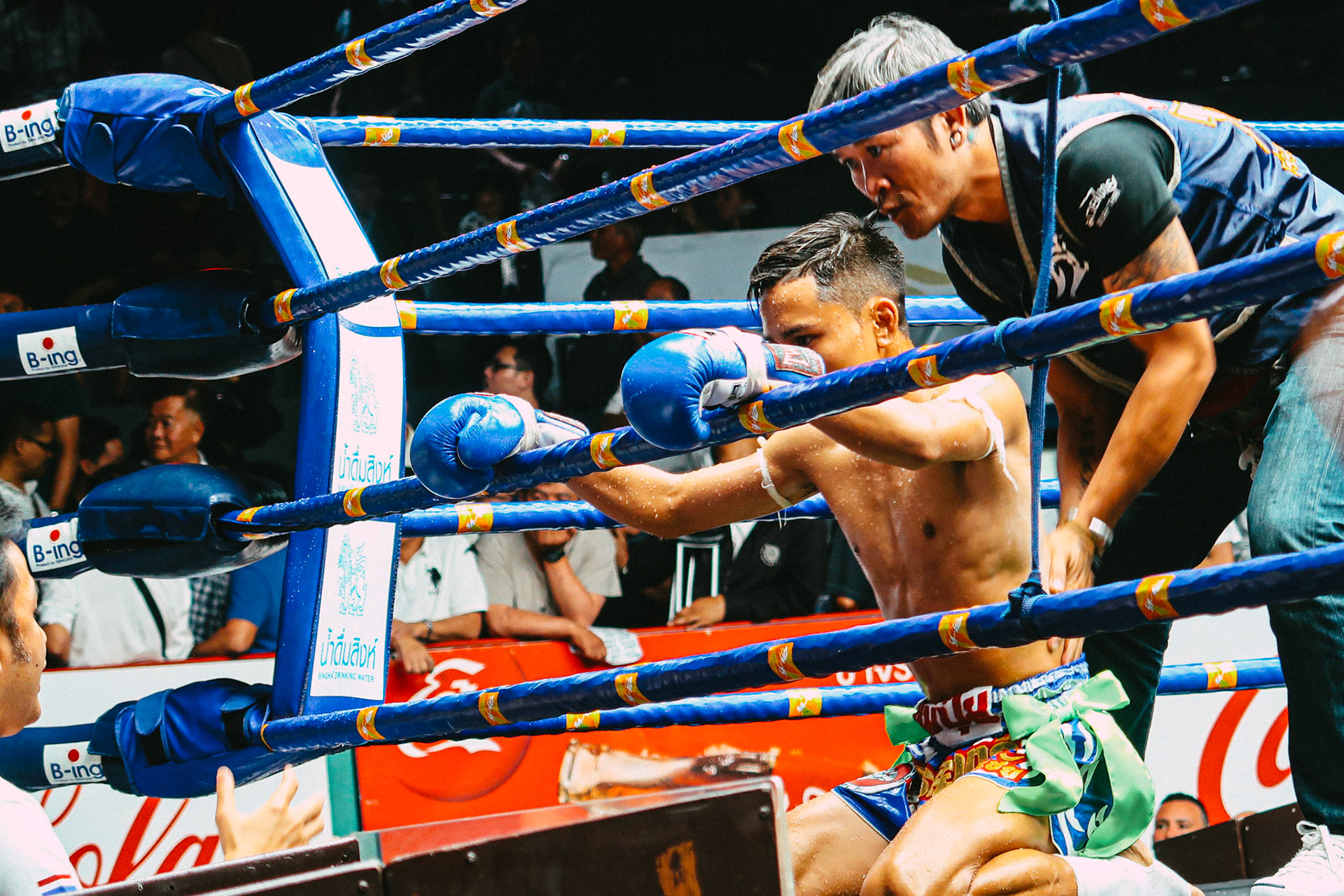 A general view of a fighter – Rajadamnern Muay Thai Stadium, Bangkok, Thailand