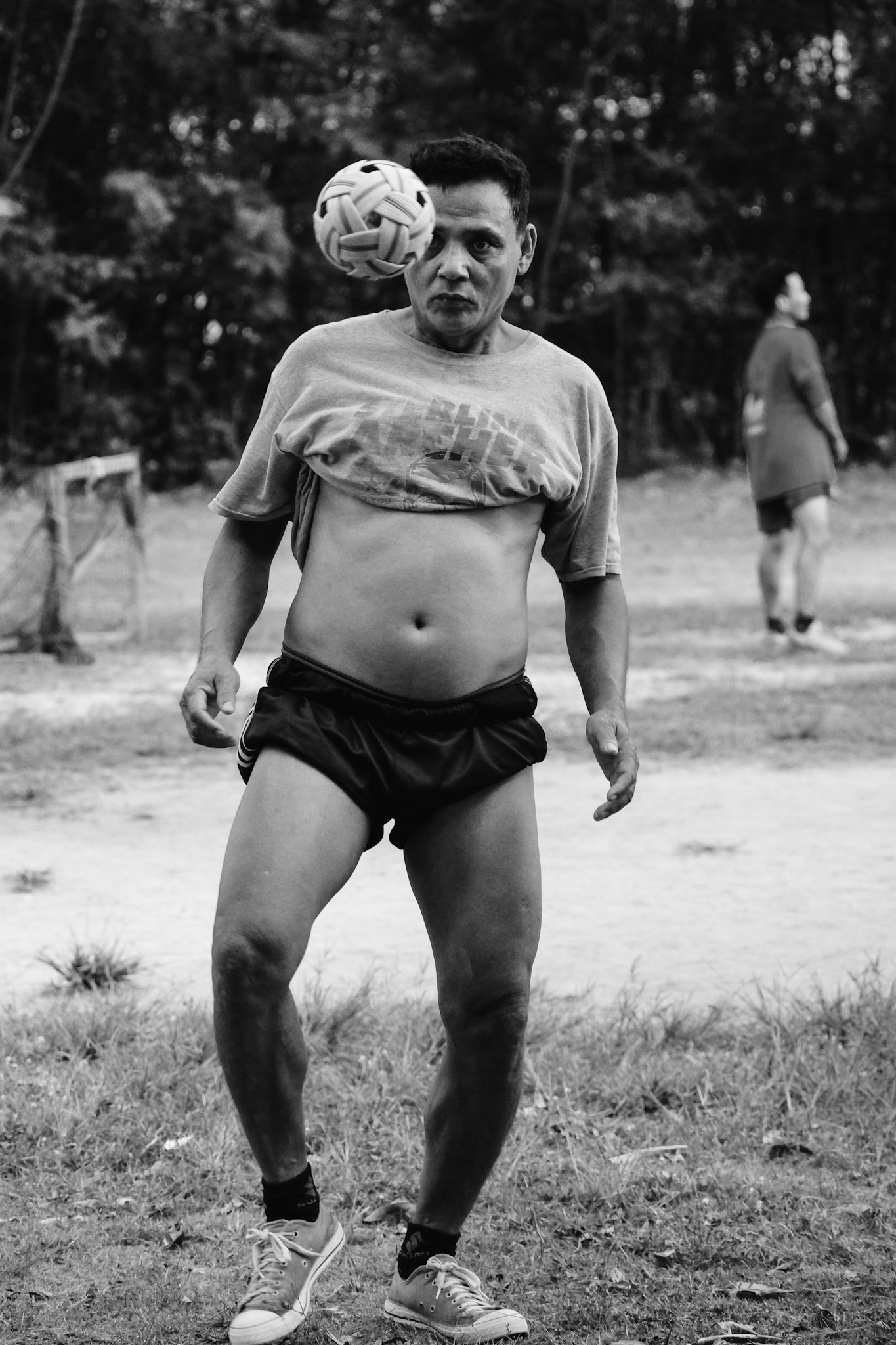 A man plays football – Ko Pha-ngan, Thailand