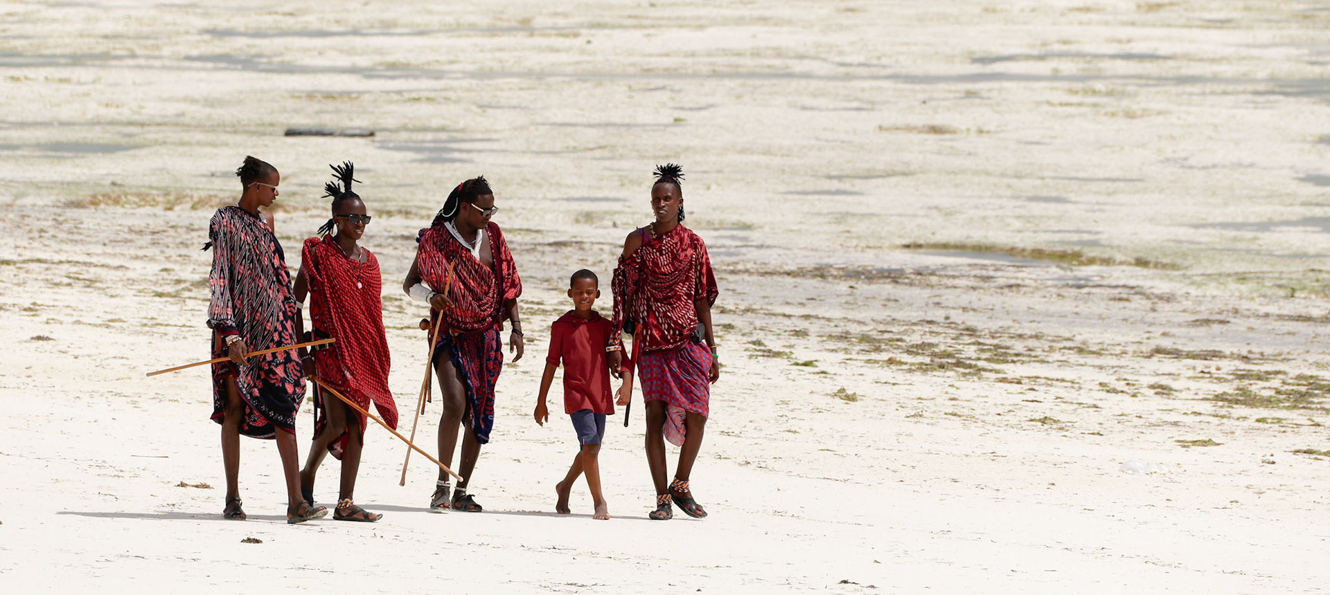 A group of Maasai friends – Paje Beach, Zanzibar, Tanzania