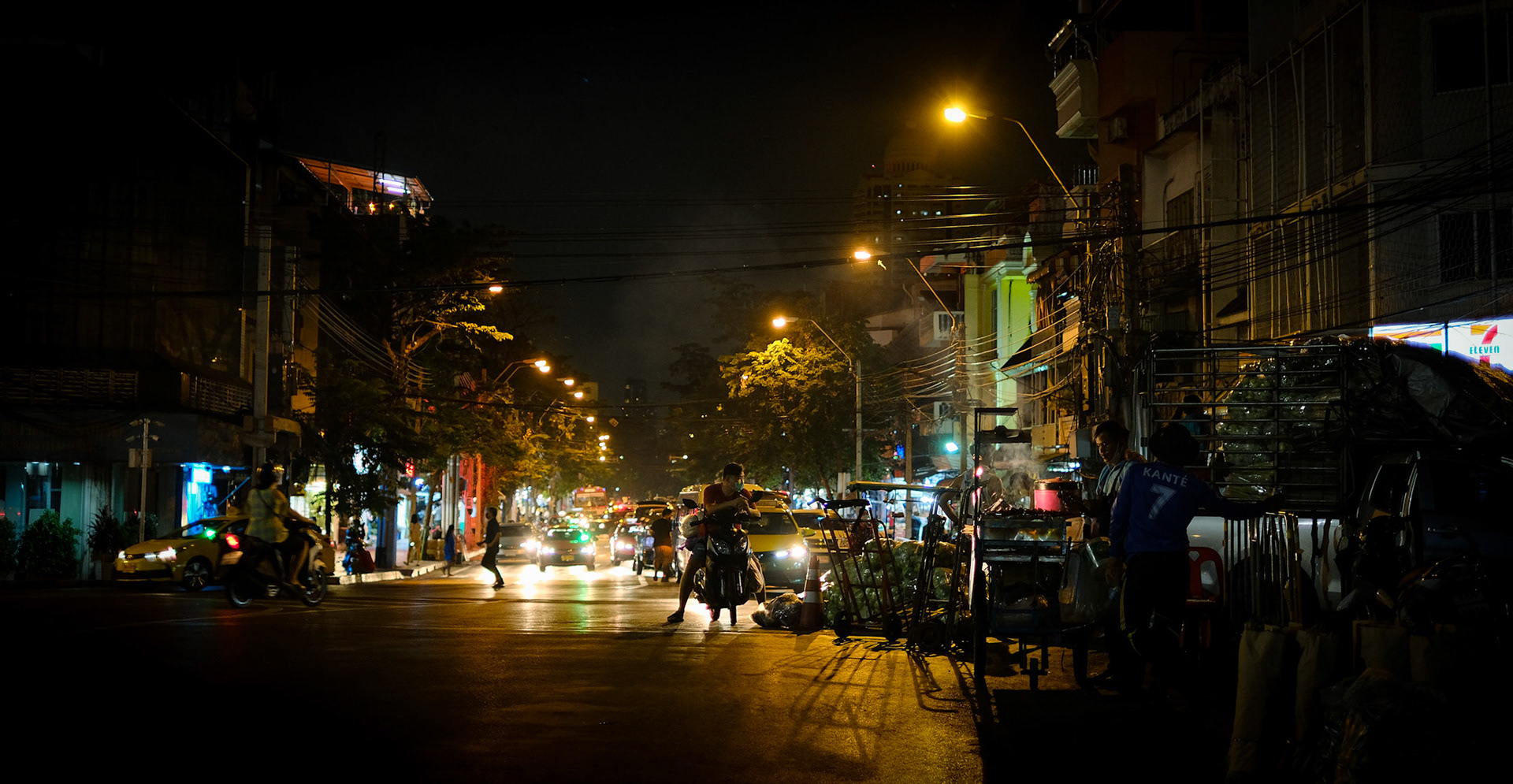 A general view of a busy street – Bangkok, Thailand