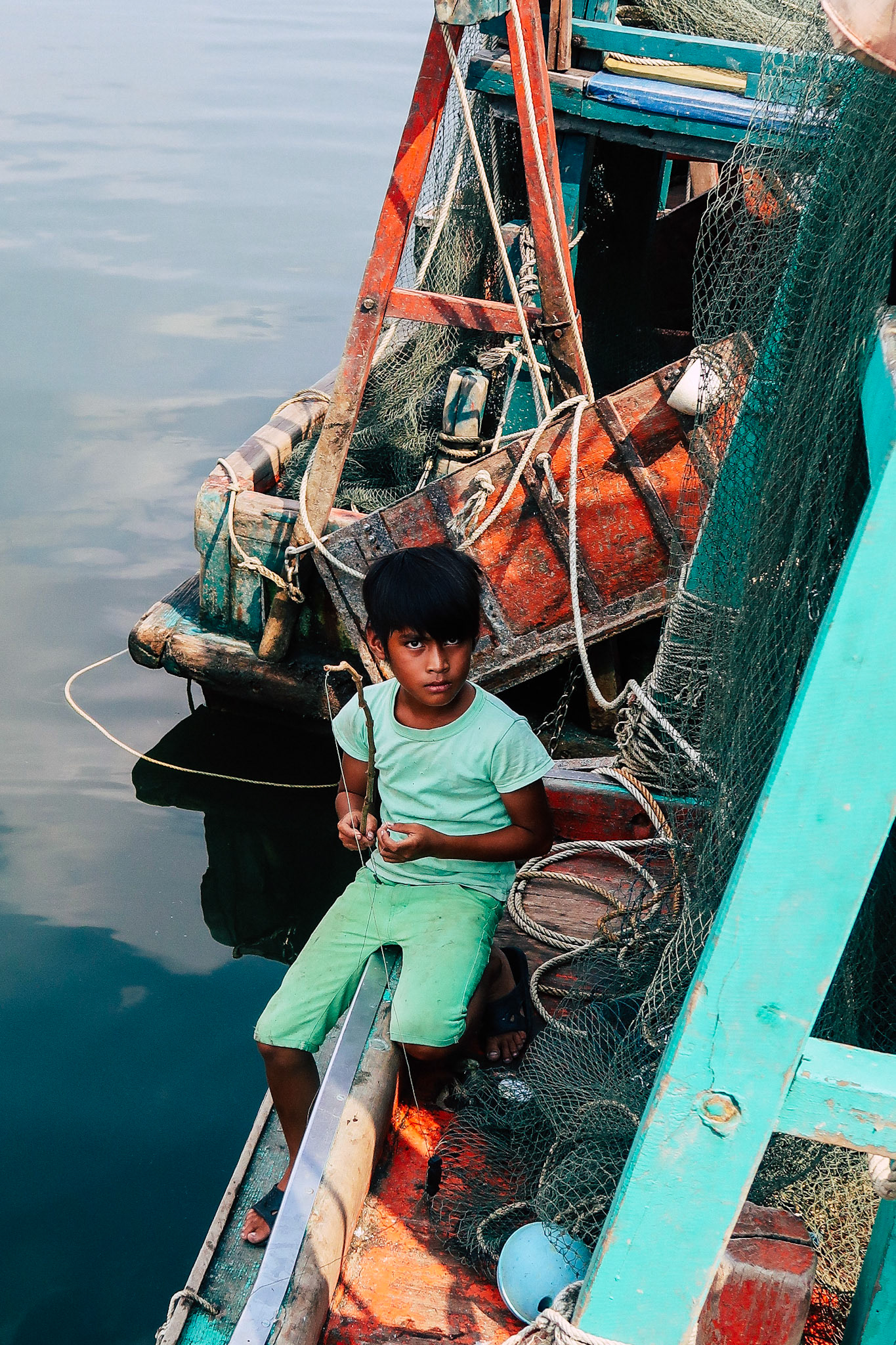  A young fisherman – Kampot, Cambodia