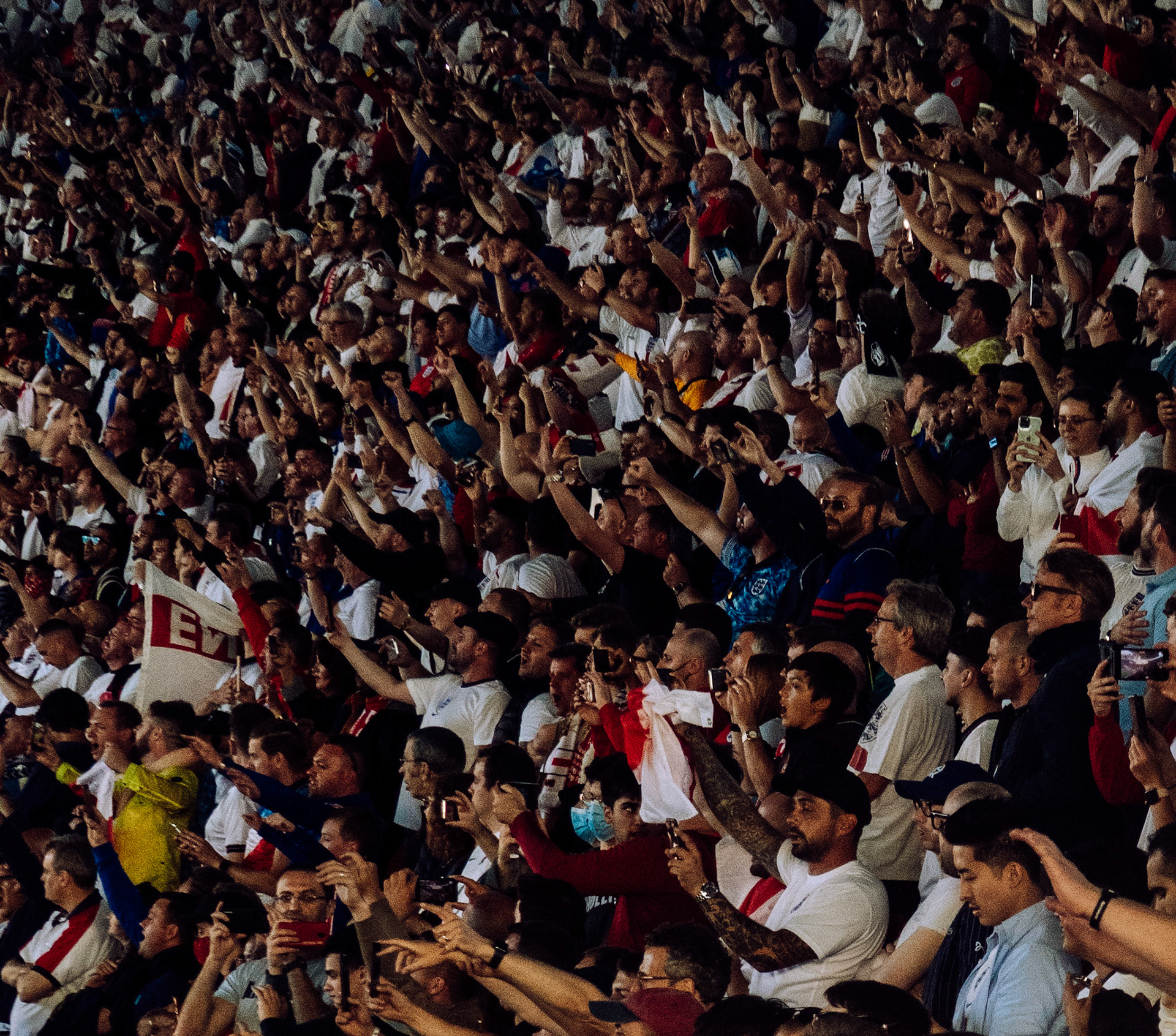 England fans – England vs Denmark – Euro 2020 – Wembley Stadium, London UK