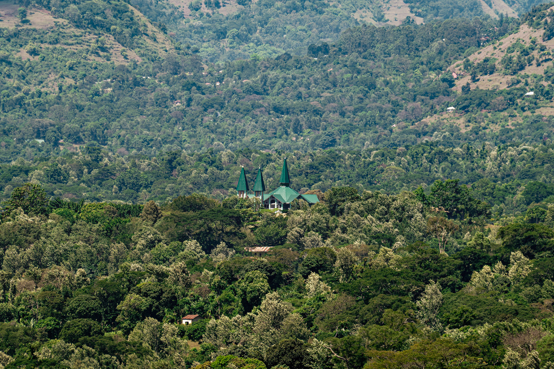 A church on a hill top – Mwika Village, Kilimanjaro Region, Tanzania